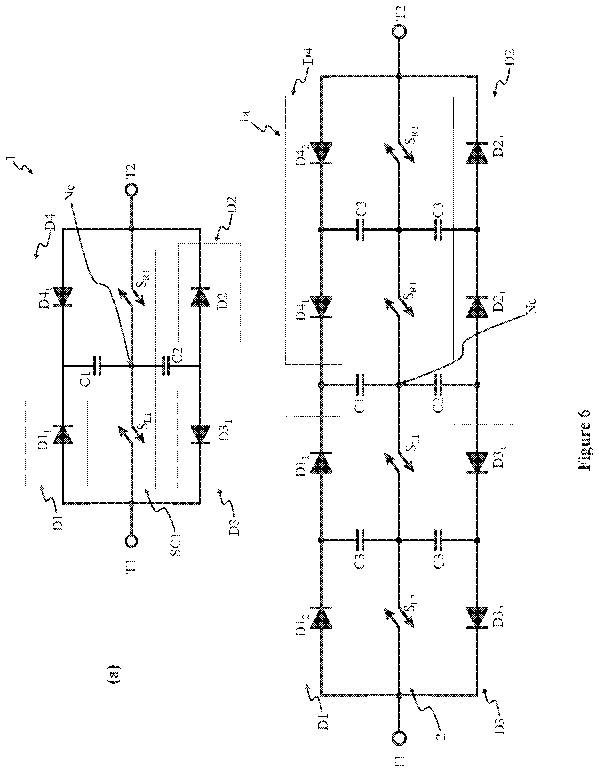 Patent US12316305 Figure 6 – Switch arrangement for a converter