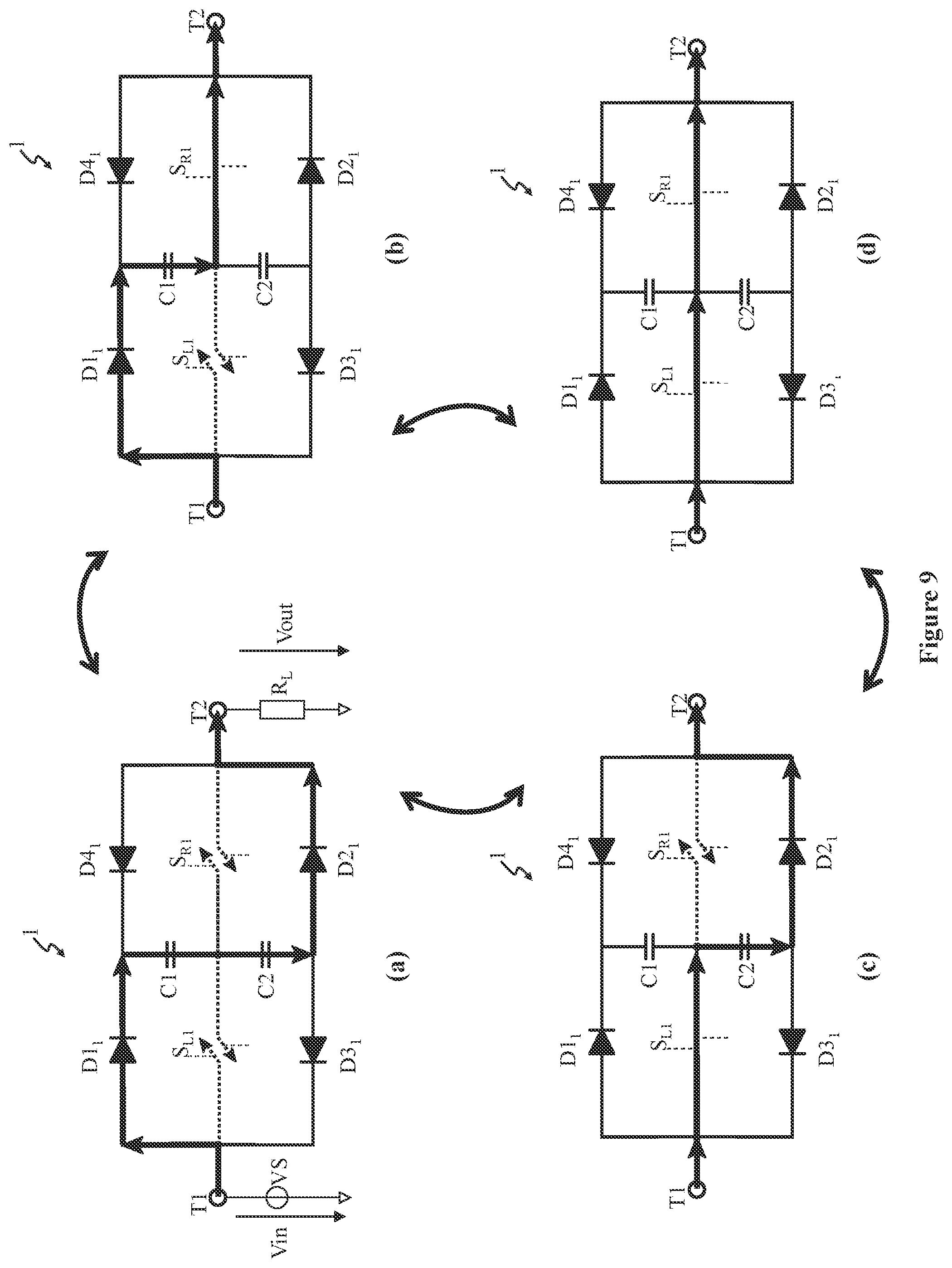Patent US12316305 Figure 9 – Switch arrangement for a converter