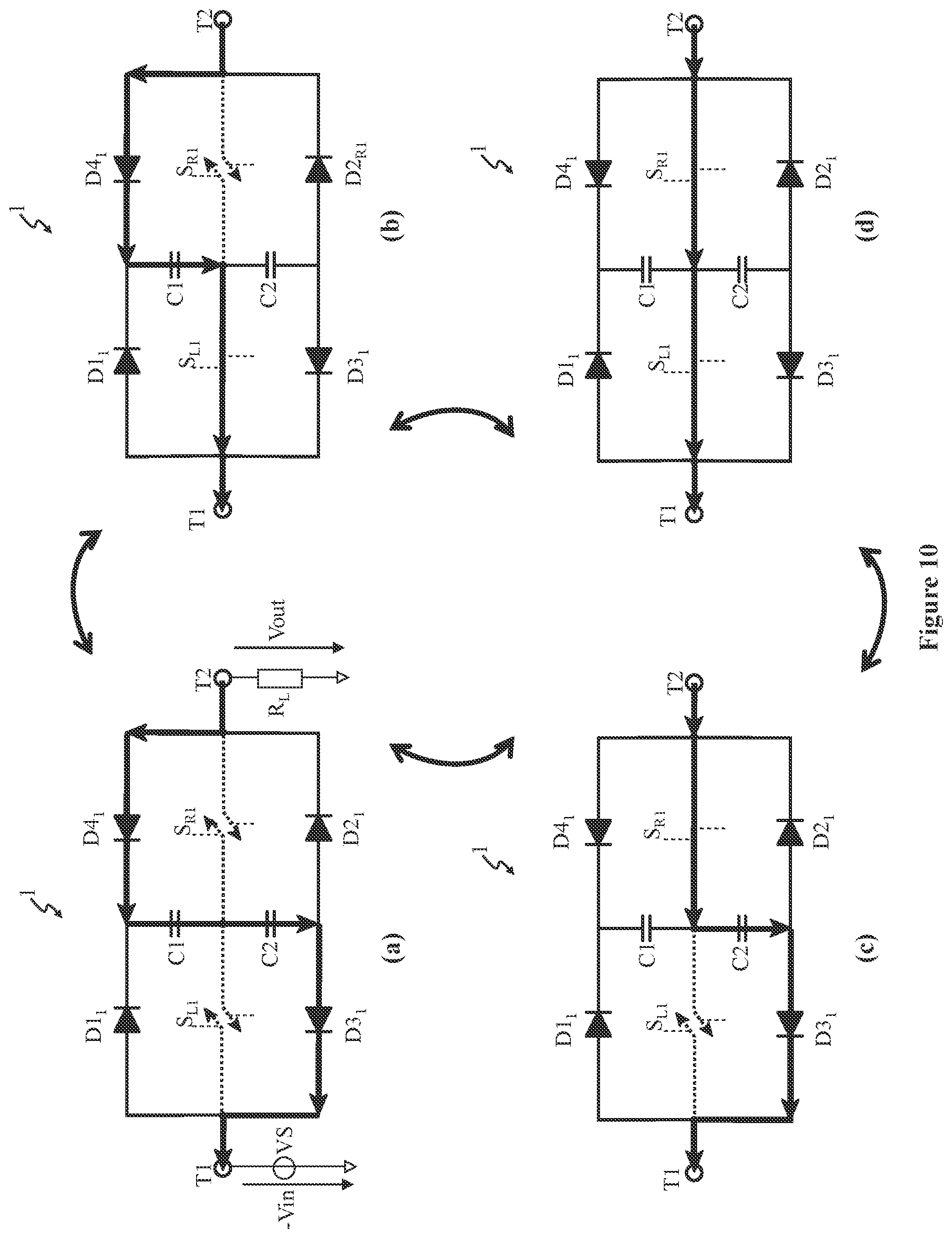 Patent US12316305 Figure 10 – Switch arrangement for a converter