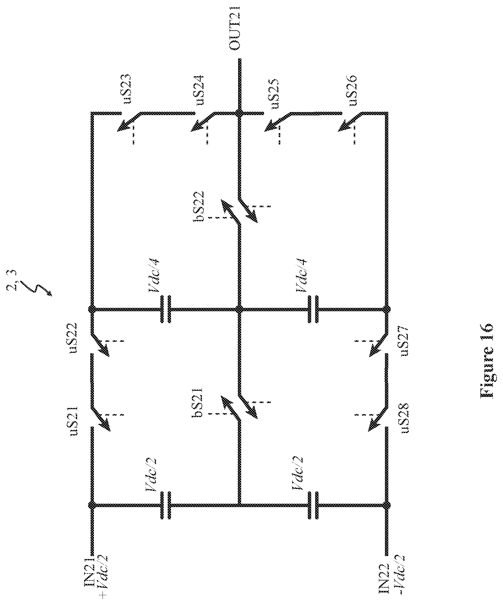 Patent US12316305 Figure 16 – Switch arrangement for a converter