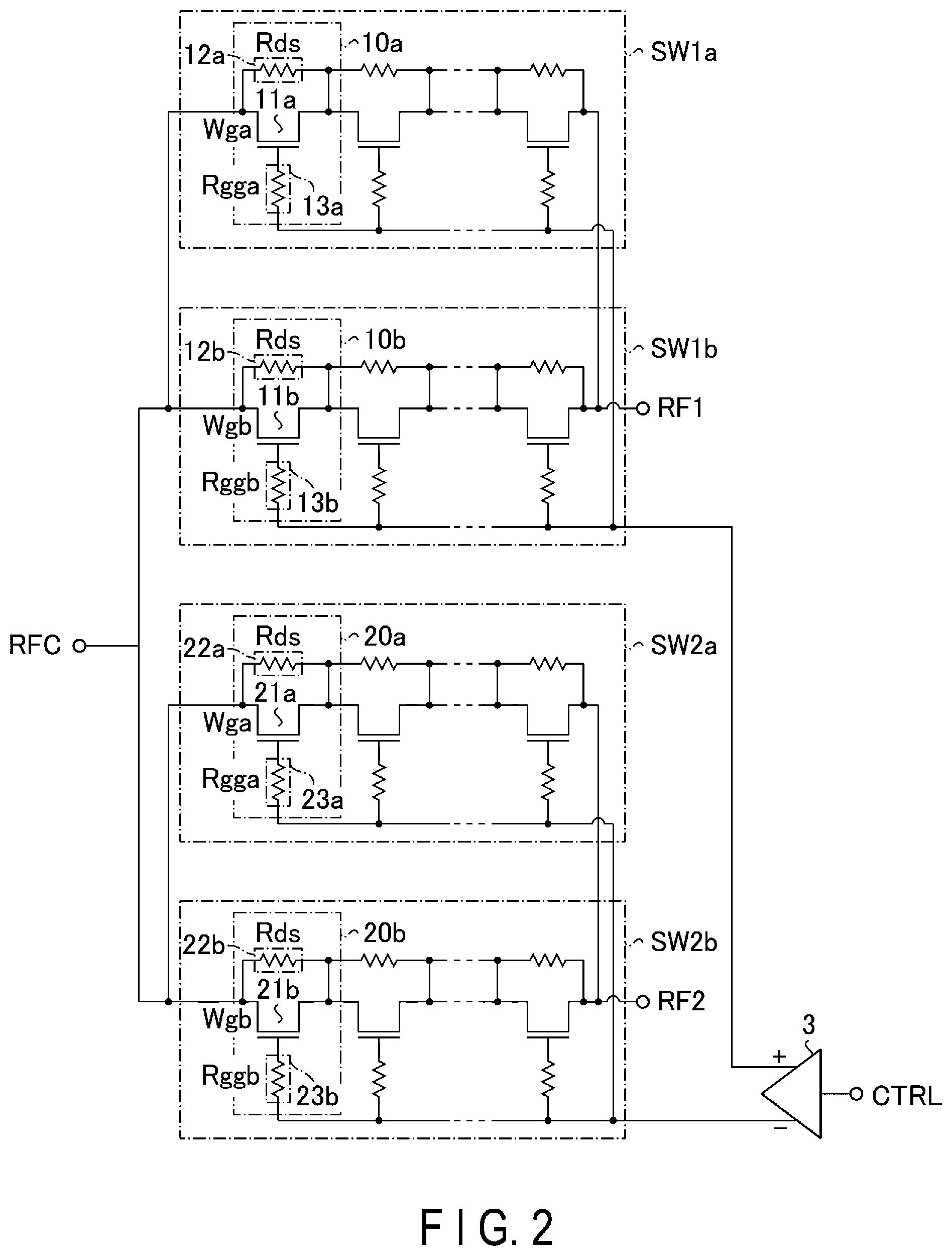 Patent US12316306 Figure 2 – High frequency semiconductor integrated circuit