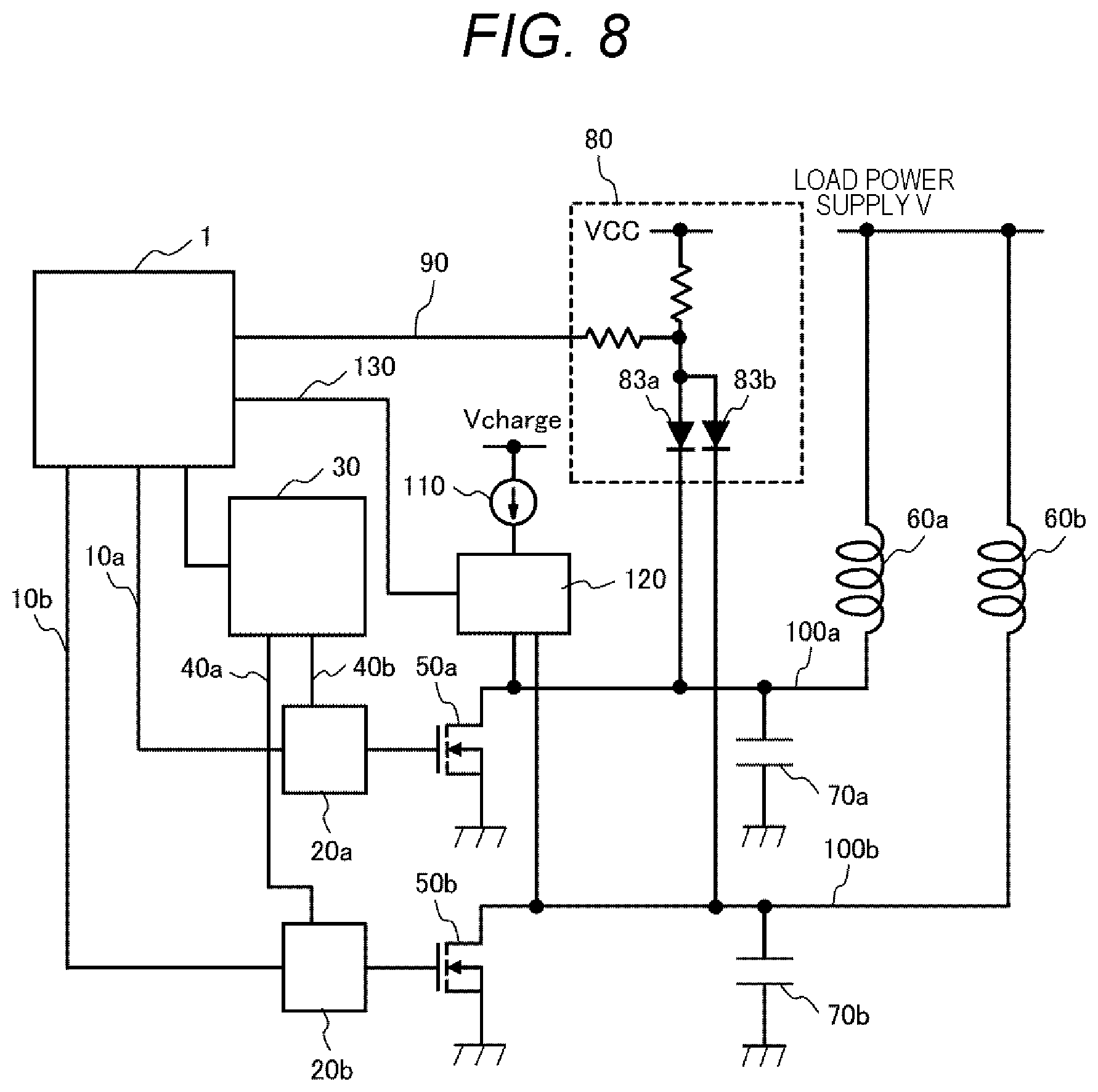 Patent US12316308 Figure 5 – Load driving device and diagnostic method for load driving device