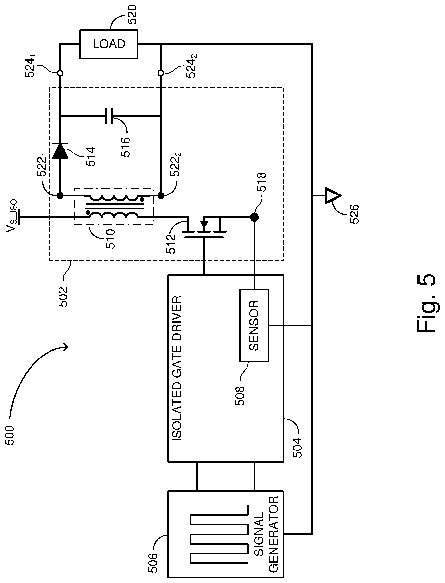 Patent US12316311 Figure 7 – Isolated gate driver