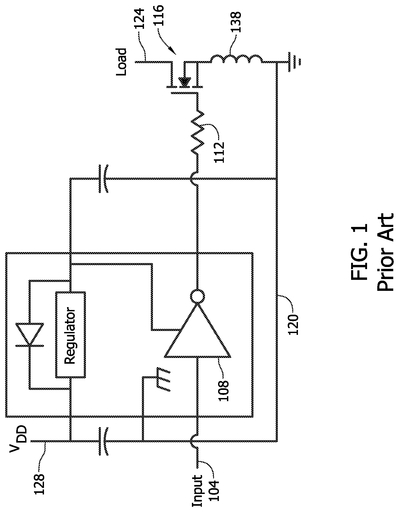 Patent US12316315 Figure 1 – Noise tolerant buffer