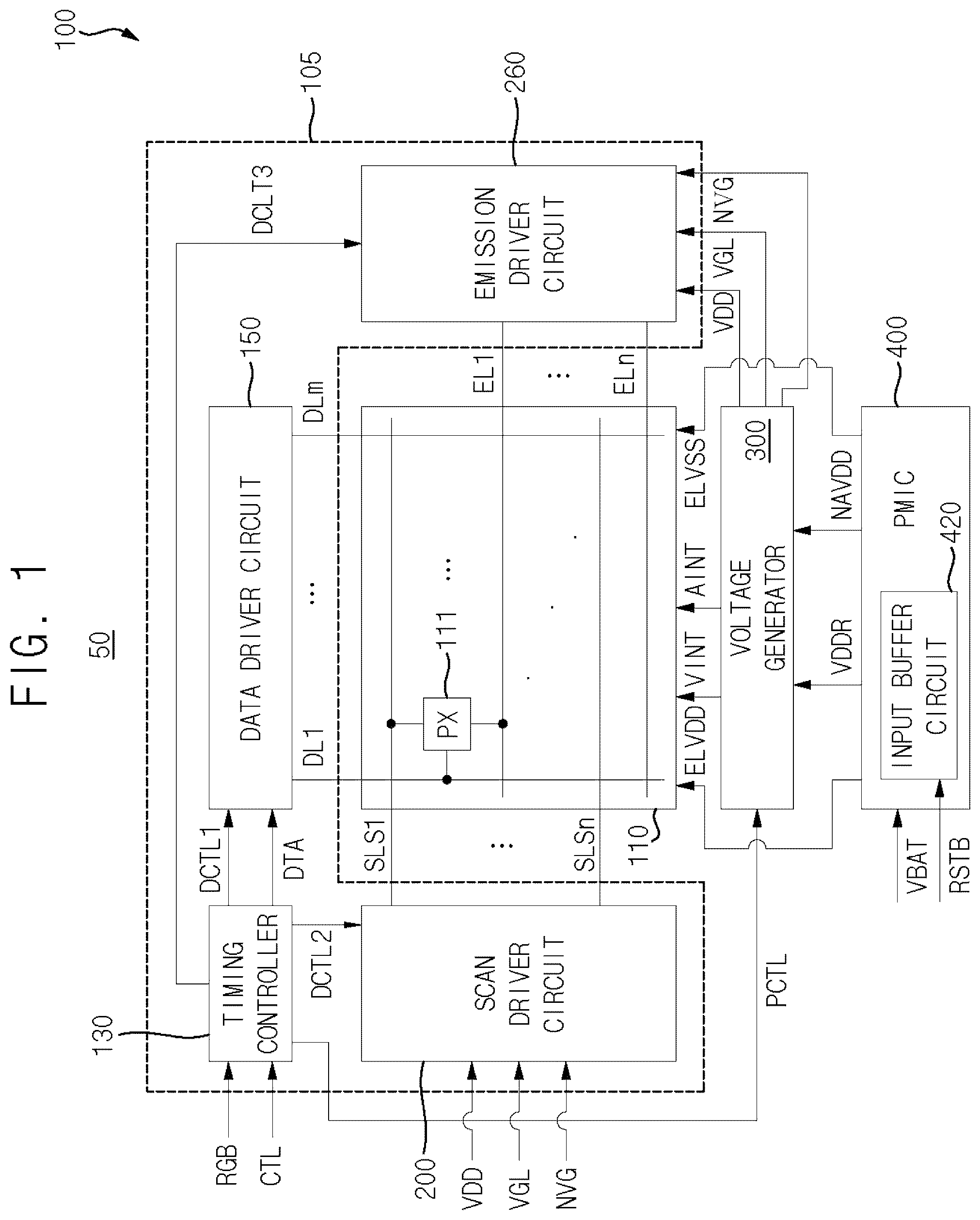 Patent US12316317 Figure 1 – Input buffer circuit and power management integrated circuit including the same