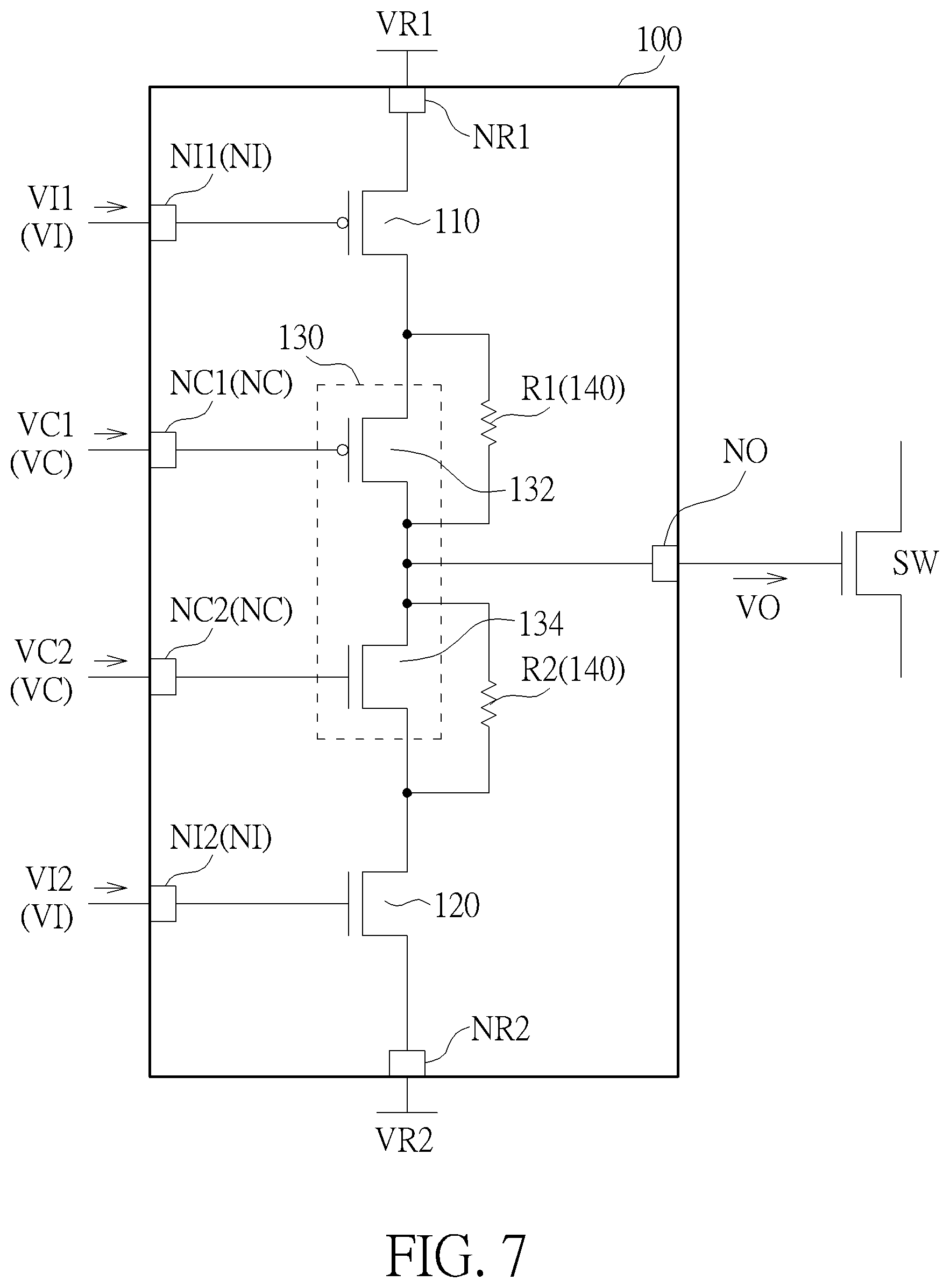 Patent US12316320 Figure 6 – Driving circuit having a switch module to be capable of turning off a conductive path