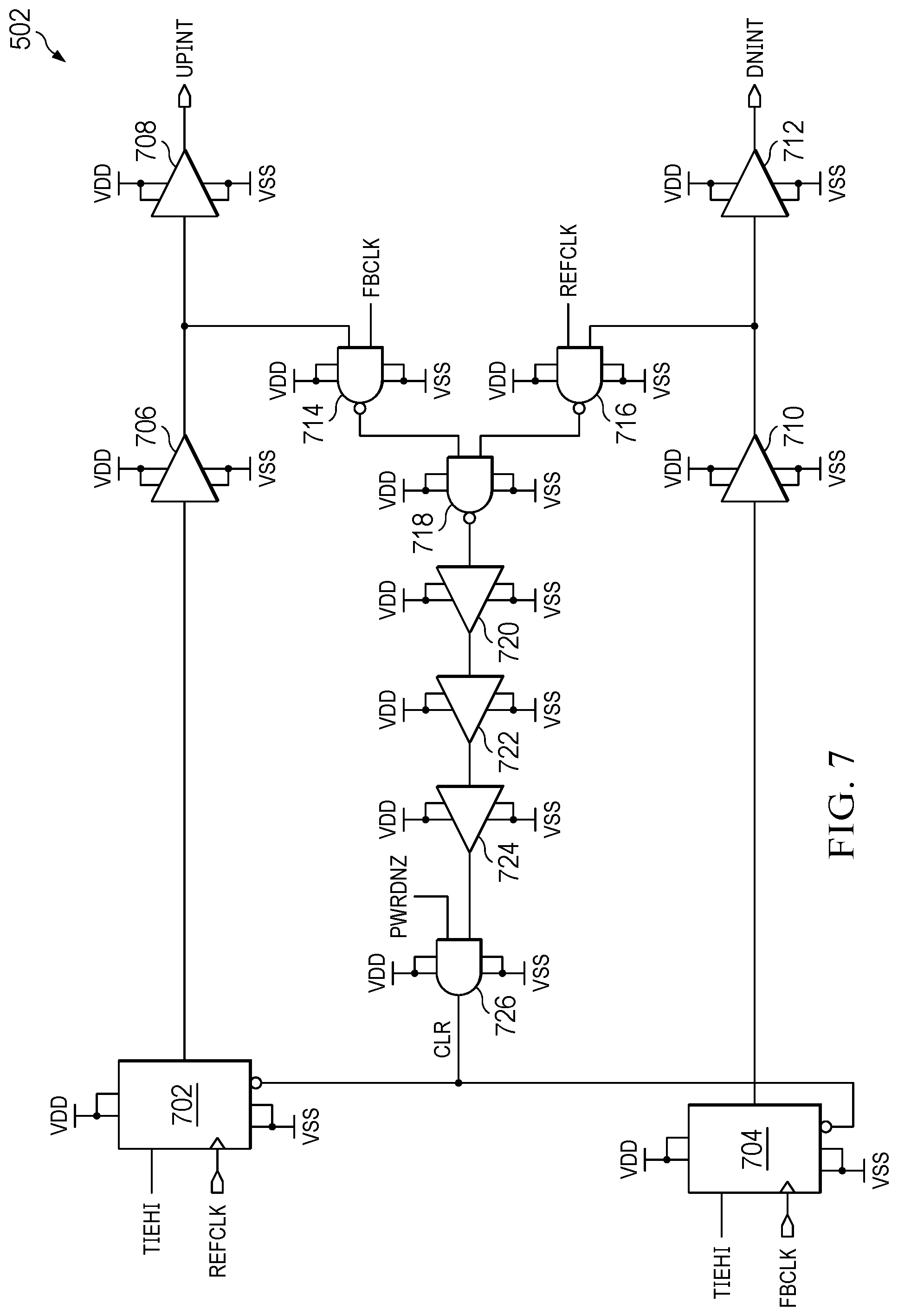 Patent US12316334 Figure 8 – Method and circuit for DLL locking mechanism for wide range harmonic detection and false lock detection
