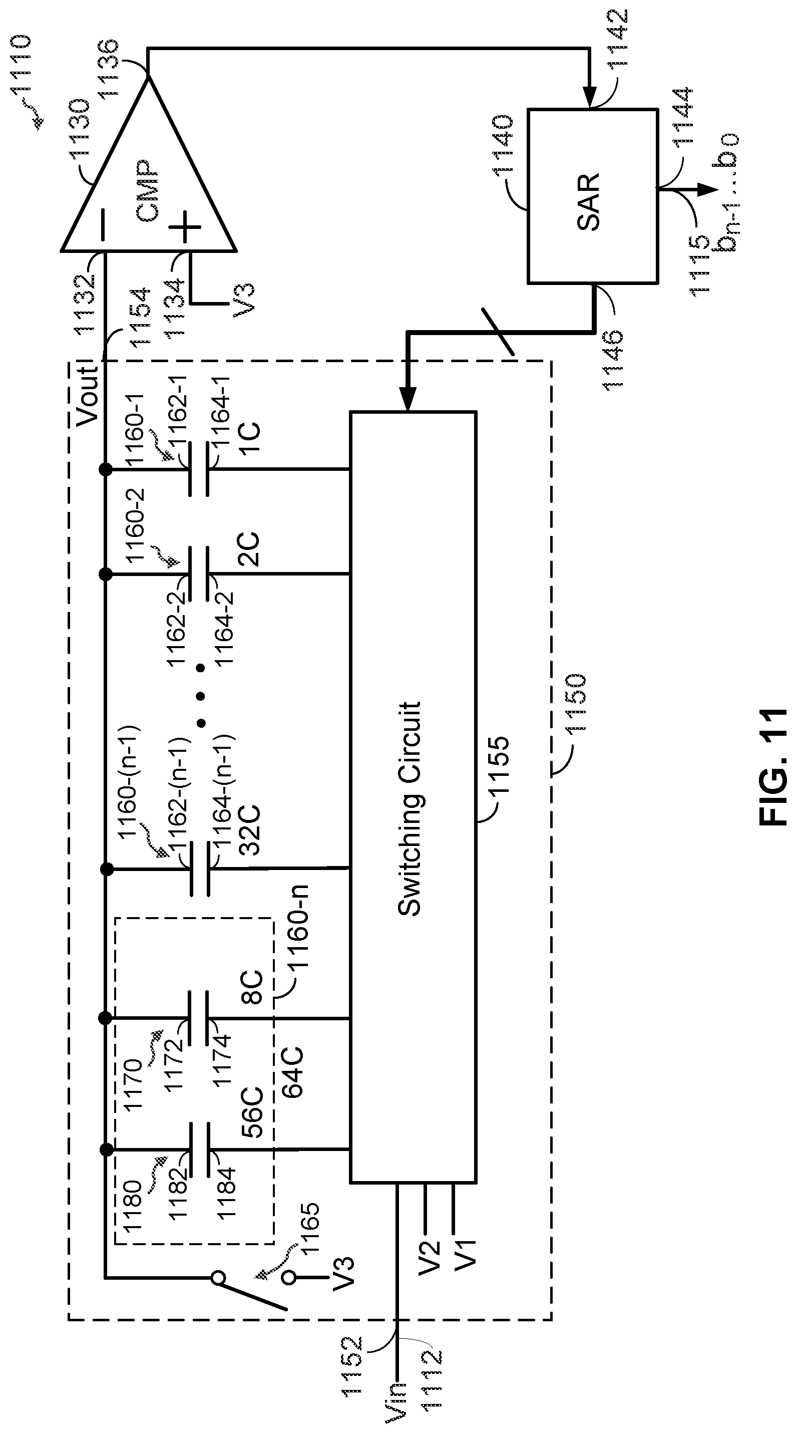 Patent US12316339 Figure 9 – Input-adaptive analog-to-digital conversion