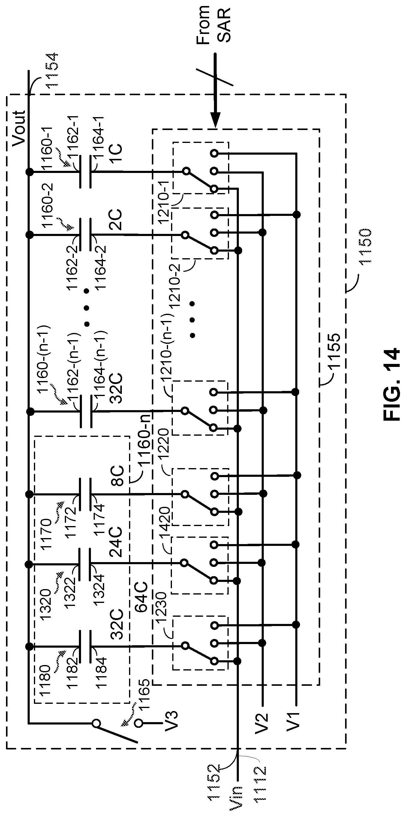 Patent US12316339 Figure 12 – Input-adaptive analog-to-digital conversion
