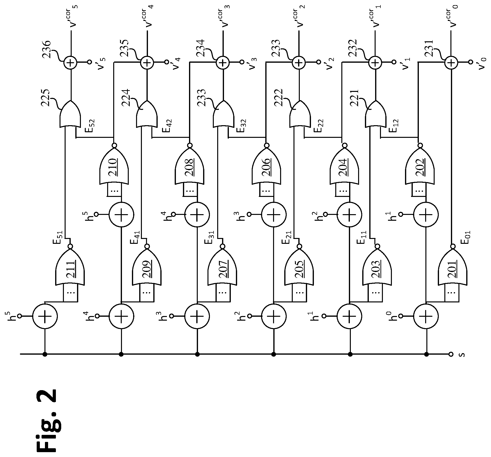 Patent US12316346 Figure 2 – Error processing and correction of adjacent 2-bit errors