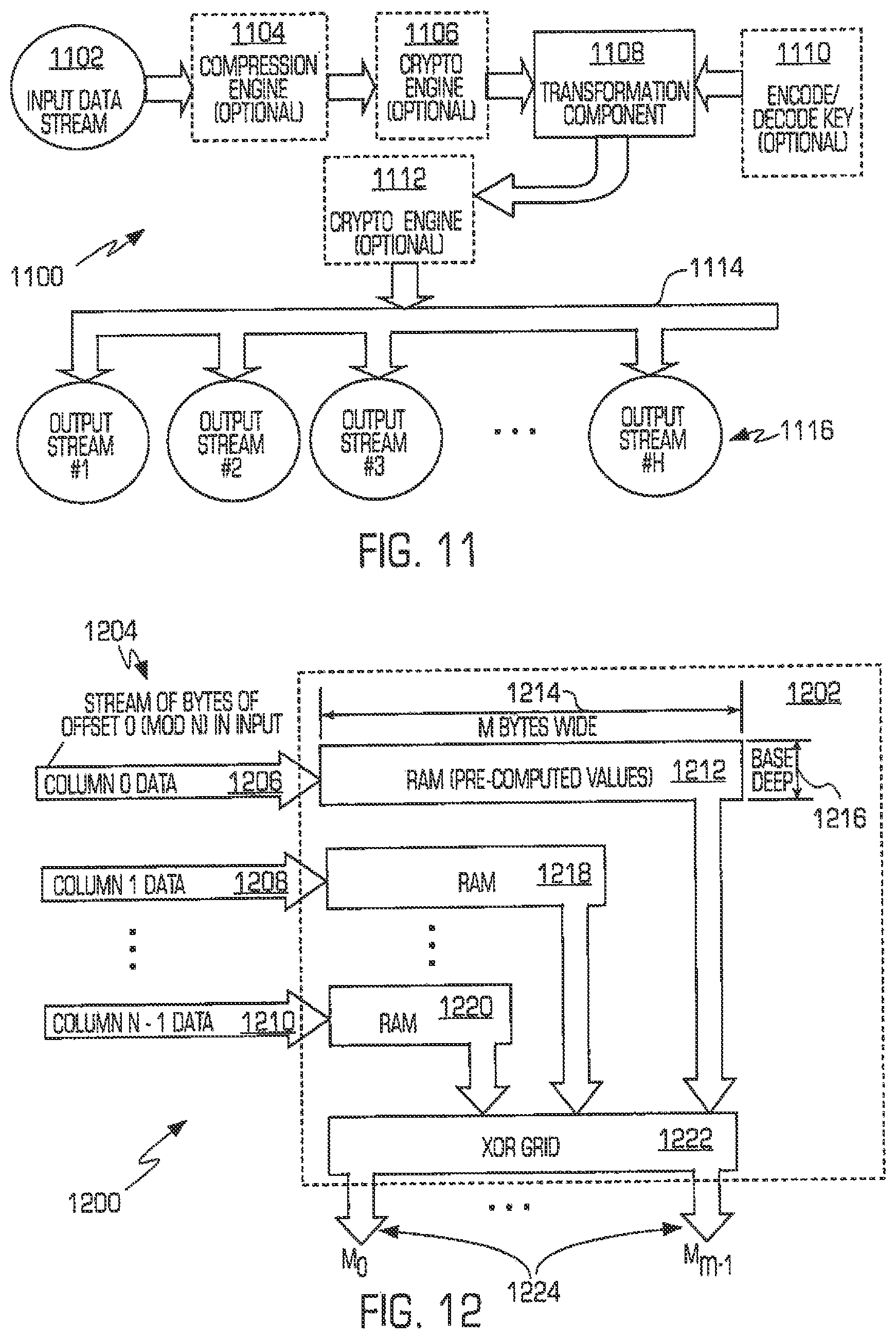 Patent US12316350 Figure 13 – Systems, methods and computer program products including features of transforming data involving a secure format from which the data is recoverable