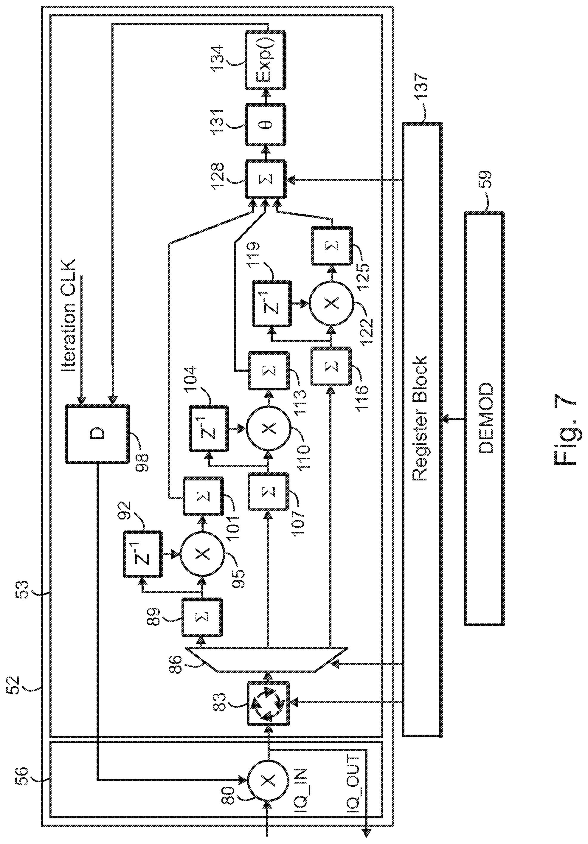 Patent US12316363 Figure 5 – Apparatus for receiver with carrier frequency offset correction using frequency information and associated methods
