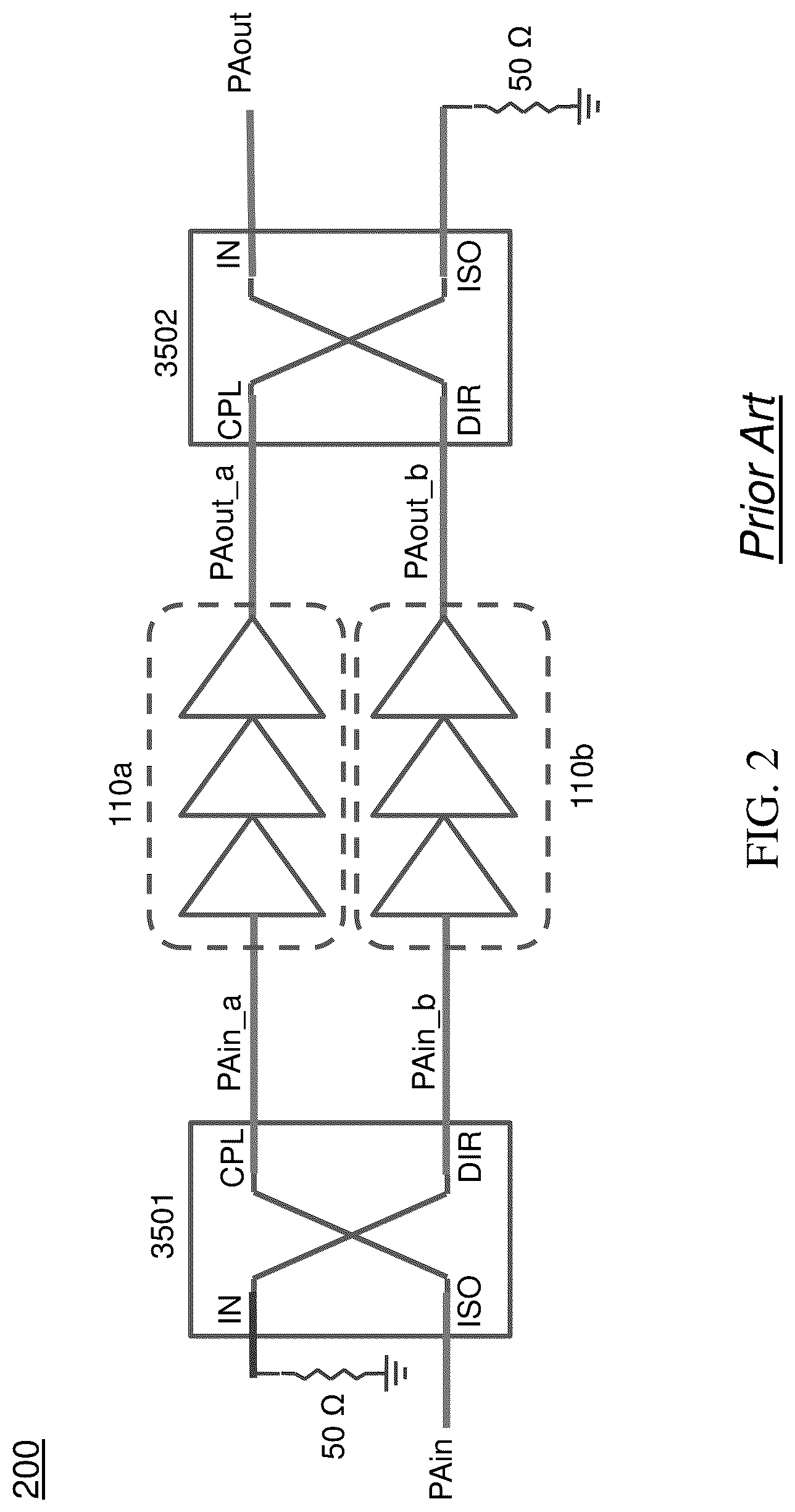 Patent US12316368 Figure 3 – Hybrid coupler based T/R switch