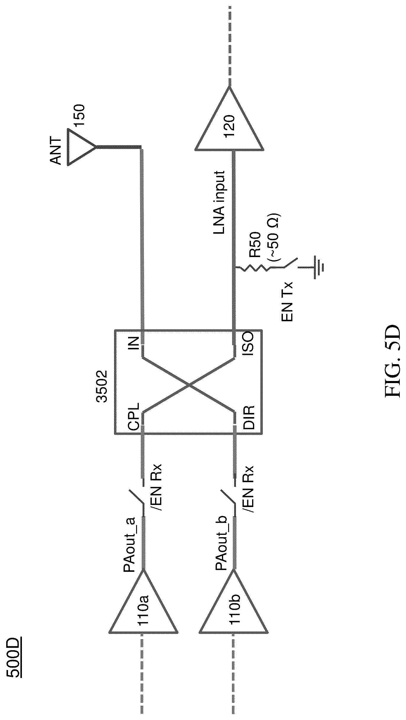 Patent US12316368 Figure 9 – Hybrid coupler based T/R switch