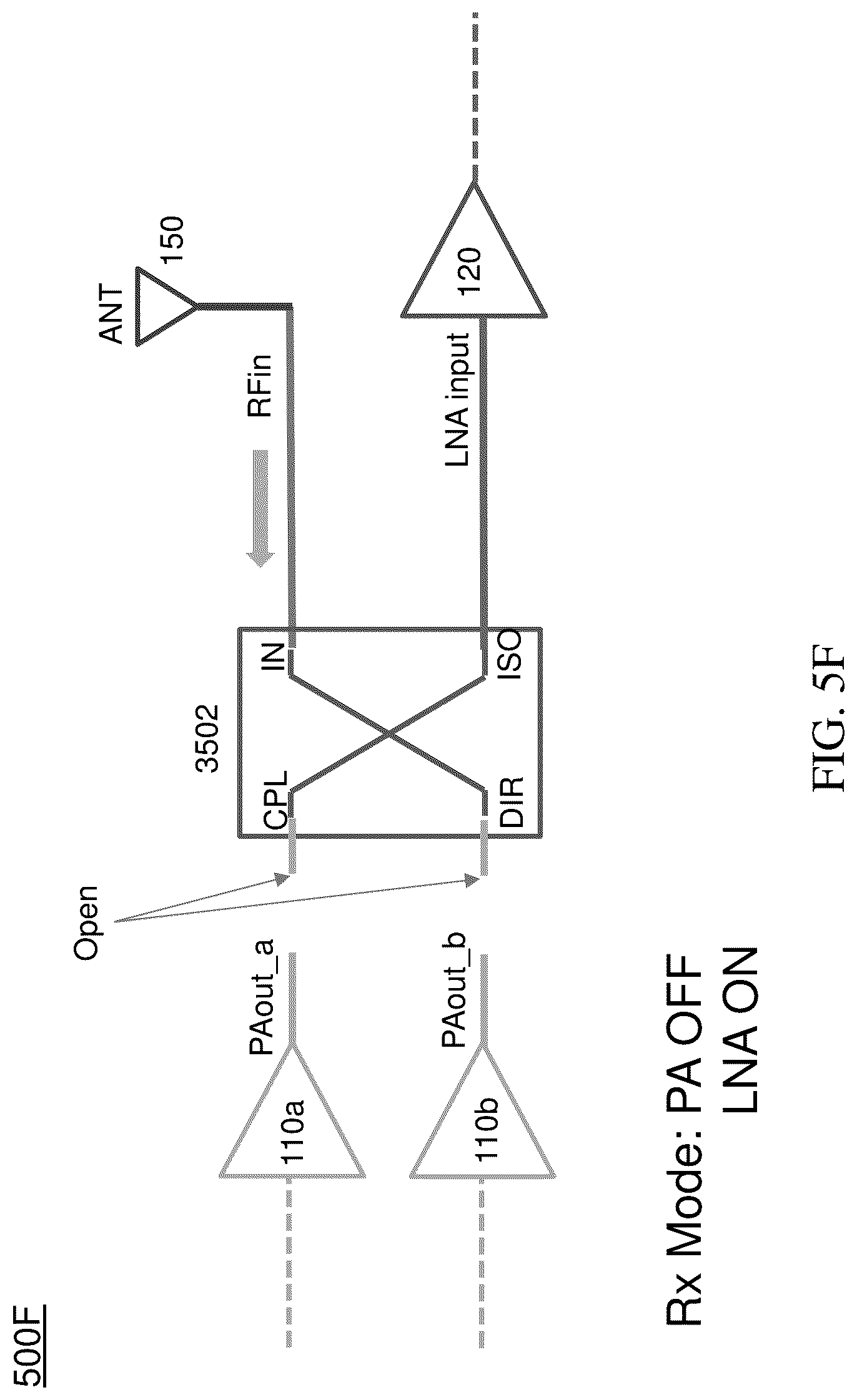 Patent US12316368 Figure 11 – Hybrid coupler based T/R switch