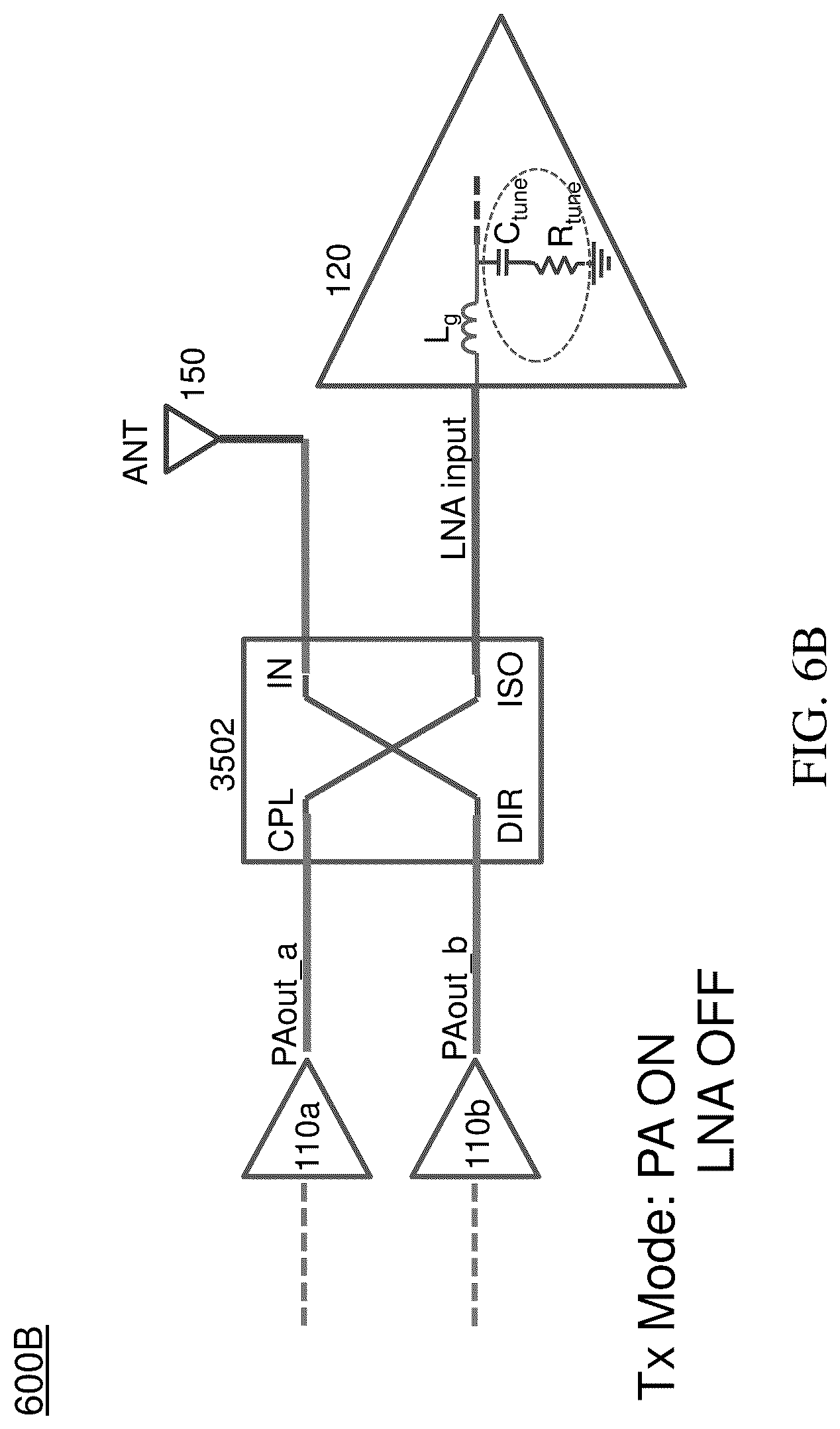 Patent US12316368 Figure 13 – Hybrid coupler based T/R switch