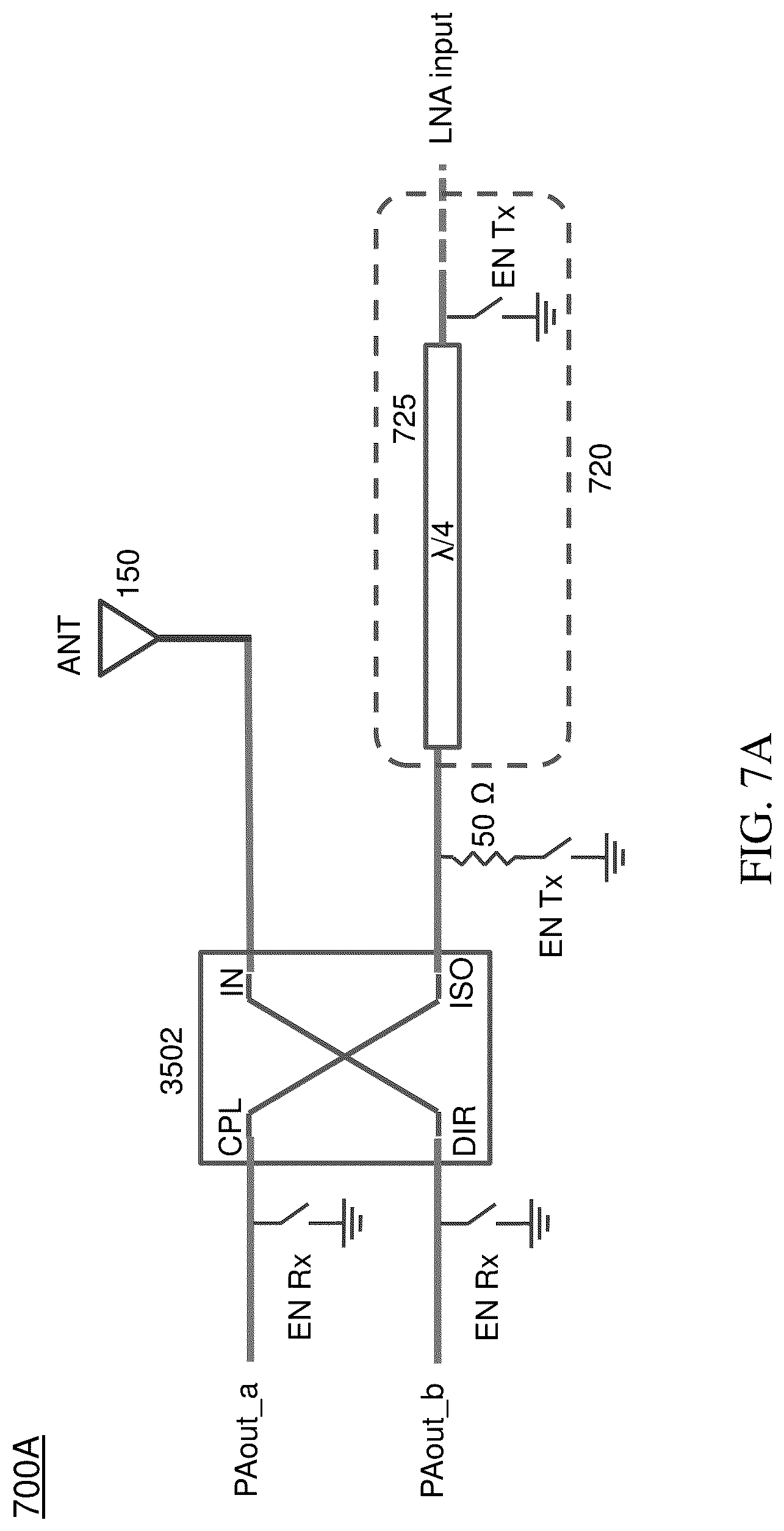 Patent US12316368 Figure 18 – Hybrid coupler based T/R switch