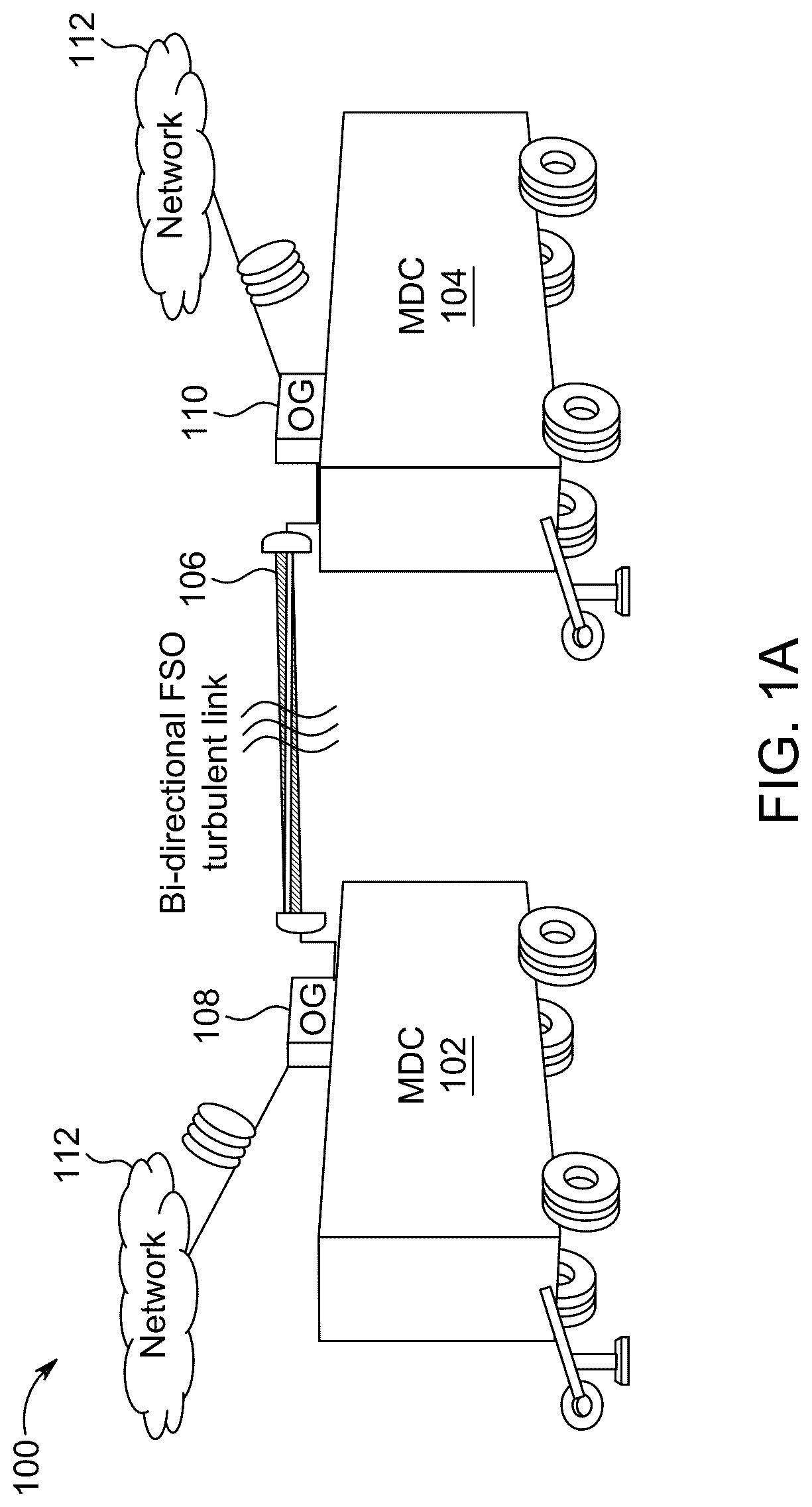 Patent US12316375 Figure 1 – Bi-directional optical communication system