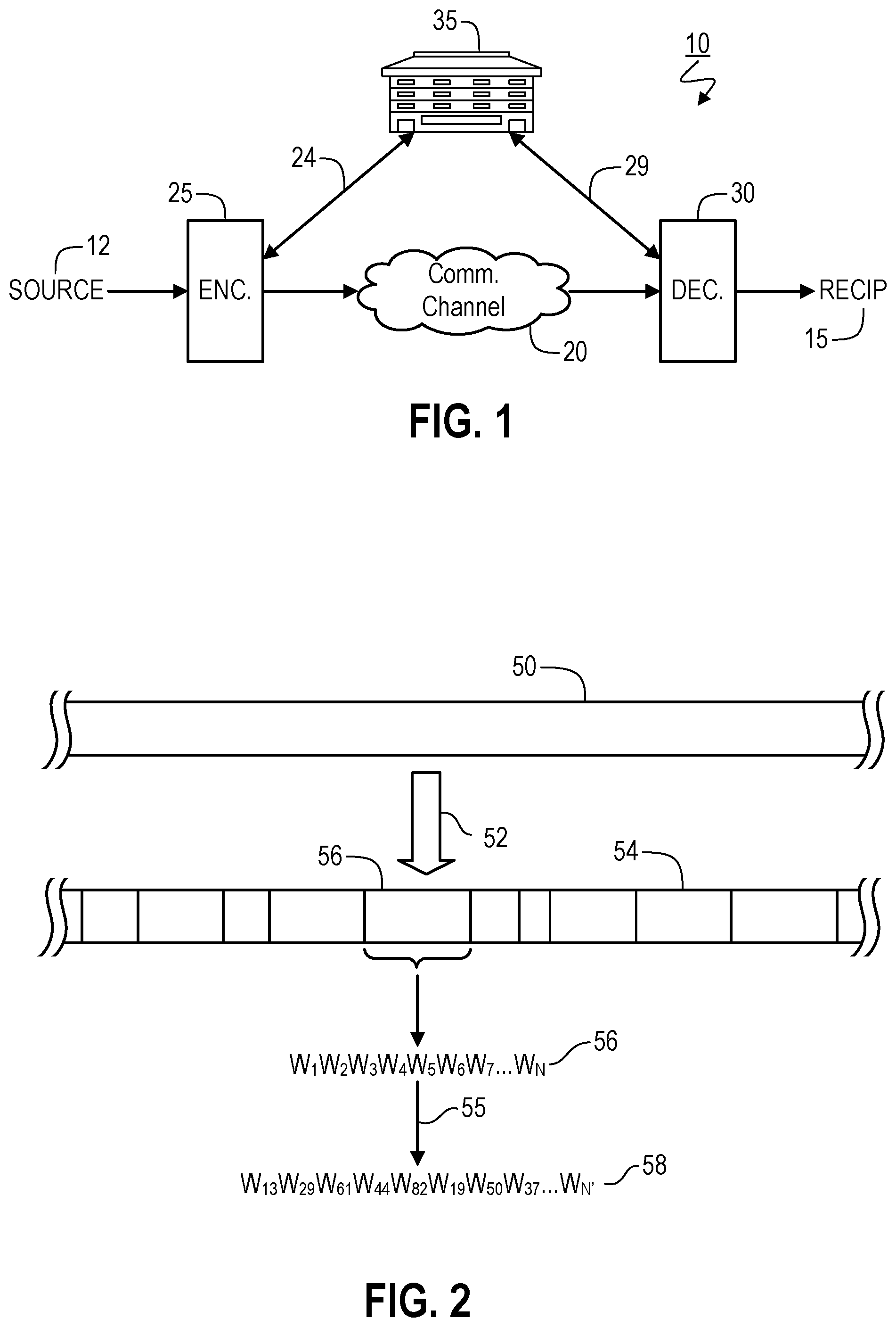 Patent US12316387 Figure 1 – Server-controlled communication system