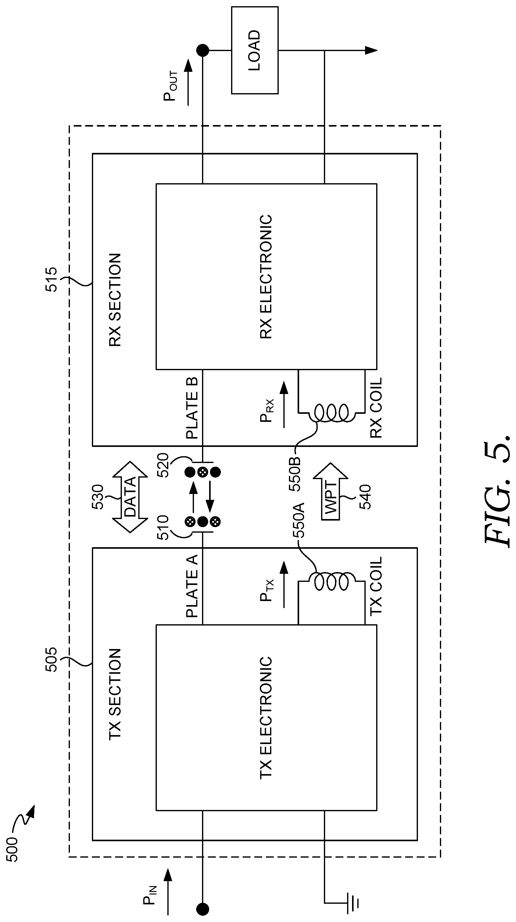 Patent US12316402 Figure 5 – Bi-directional communication through capacitive coupling in wireless devices