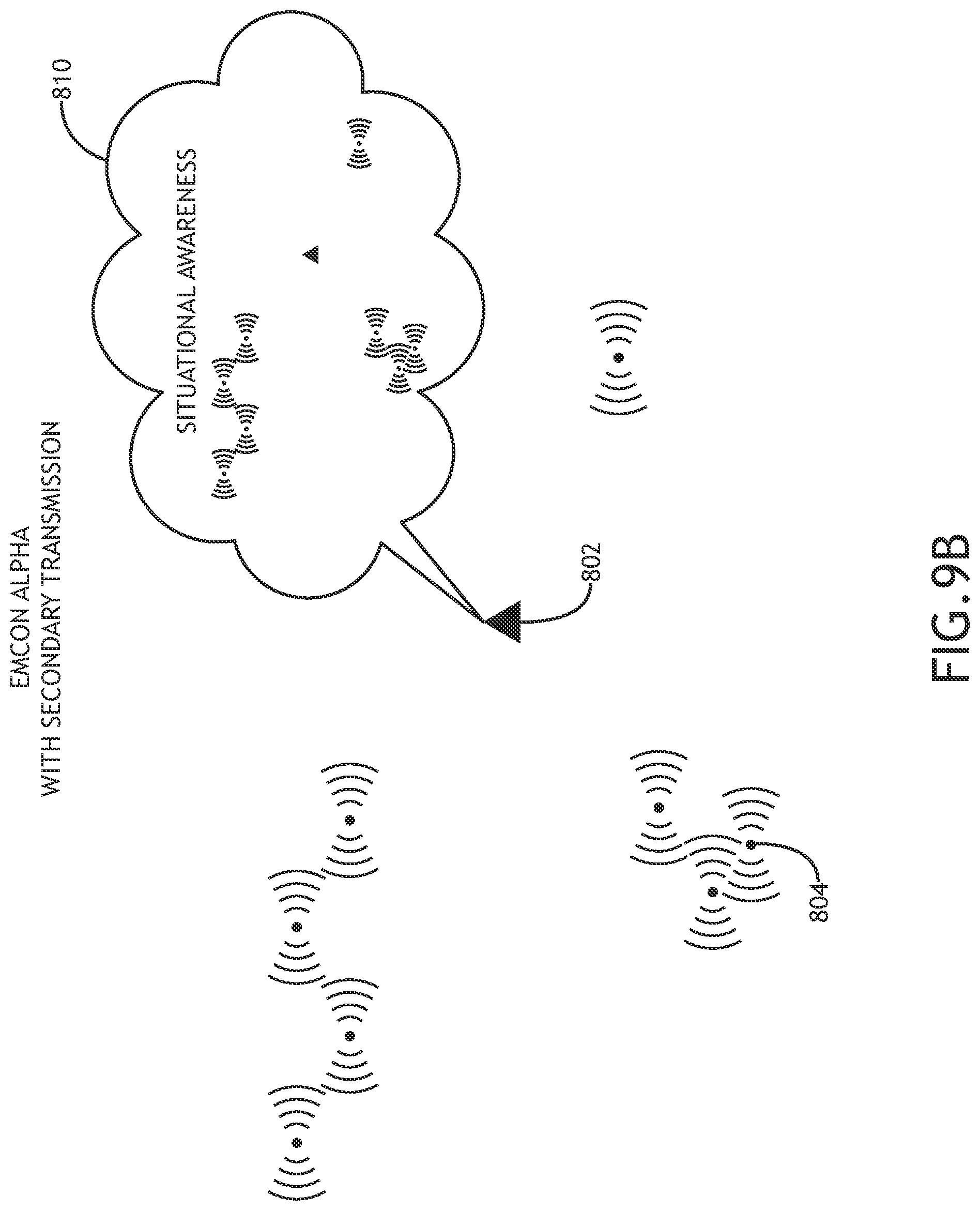 Patent US12316403 Figure 12 – Situational awareness (SA) in radio silence (spatial awareness)