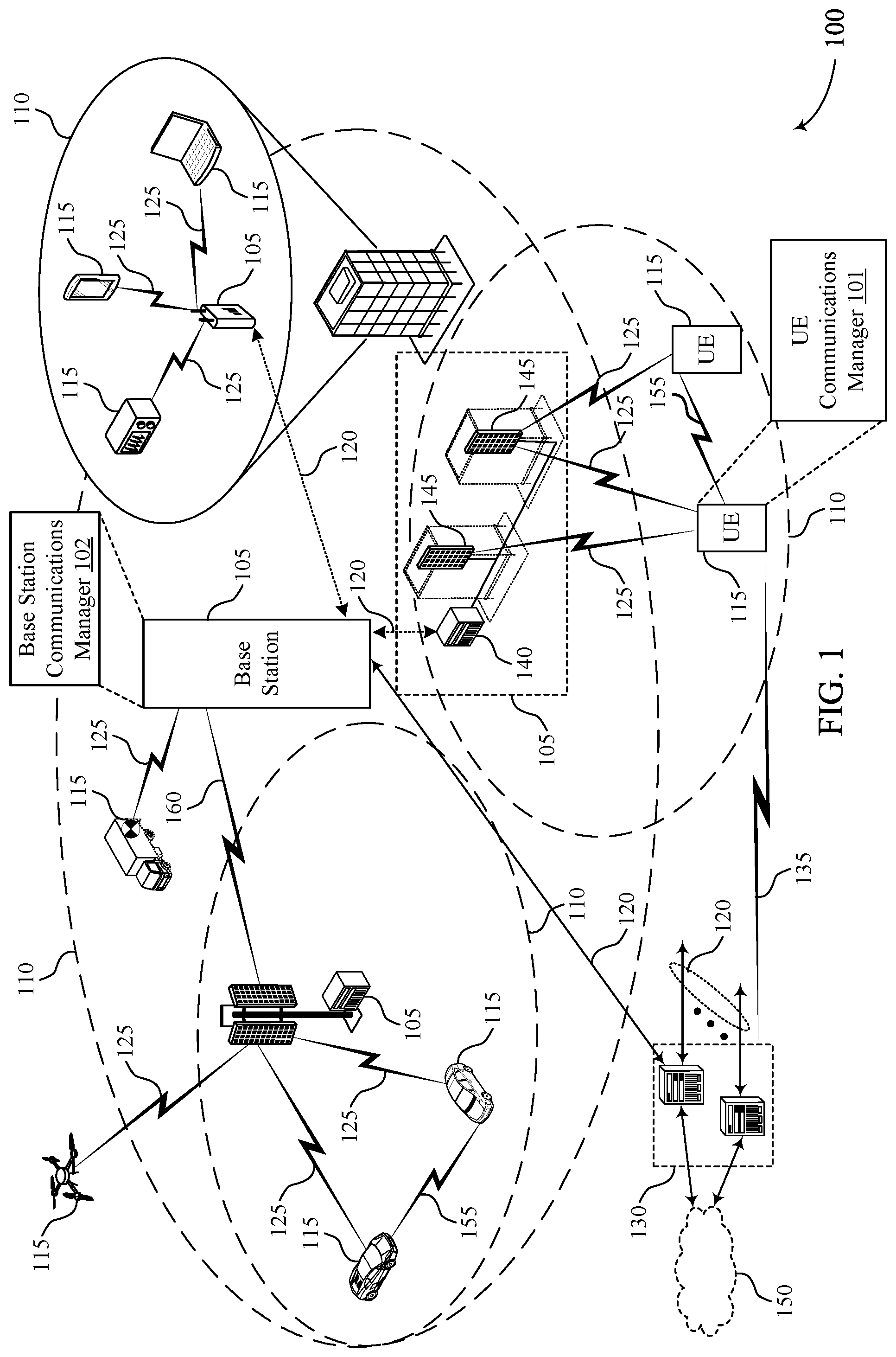 Patent US12316412 Figure 1 – Antenna group selection and indication in frequency bands