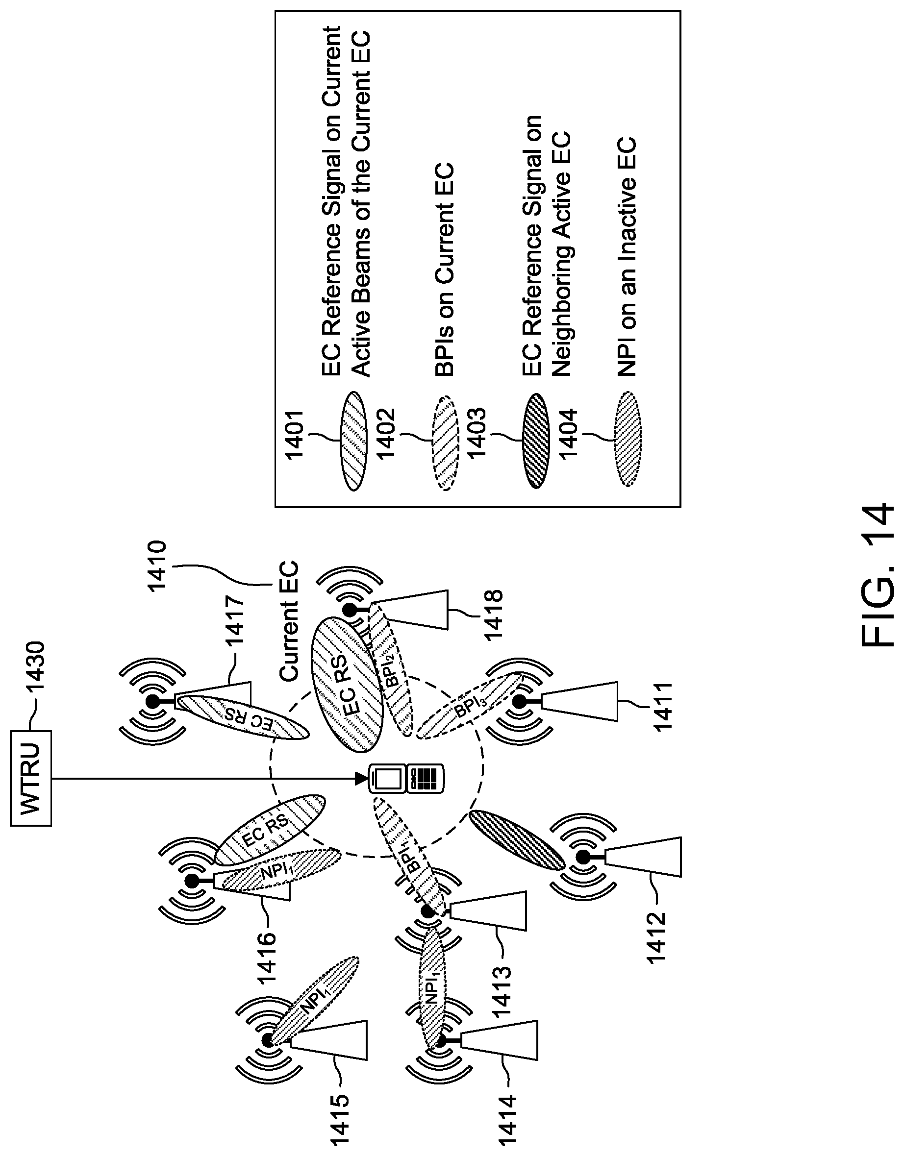 Patent US12316423 Figure 17 – Idle/inactive mode operations in highly directional UE-centric systems