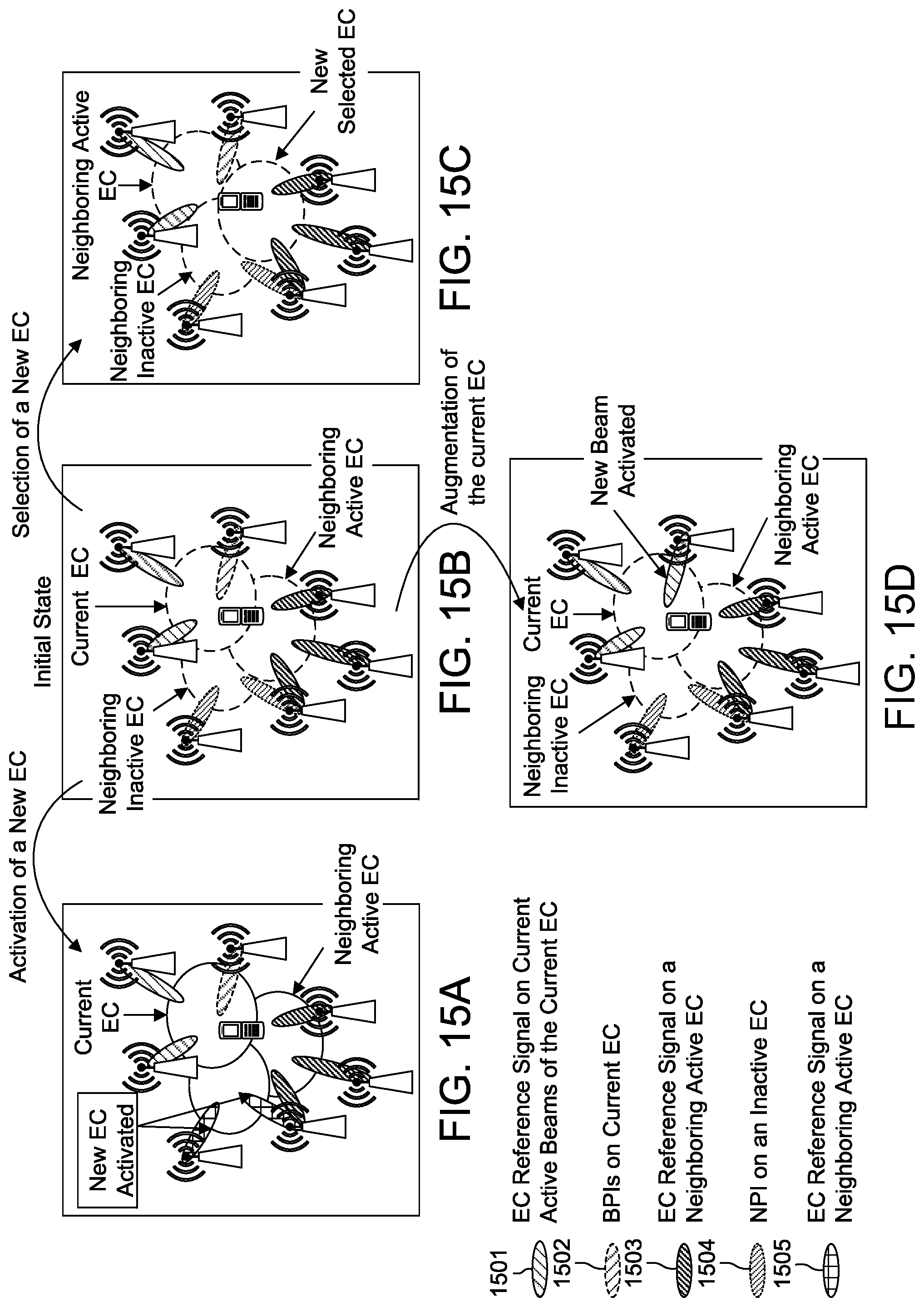 Patent US12316423 Figure 18 – Idle/inactive mode operations in highly directional UE-centric systems