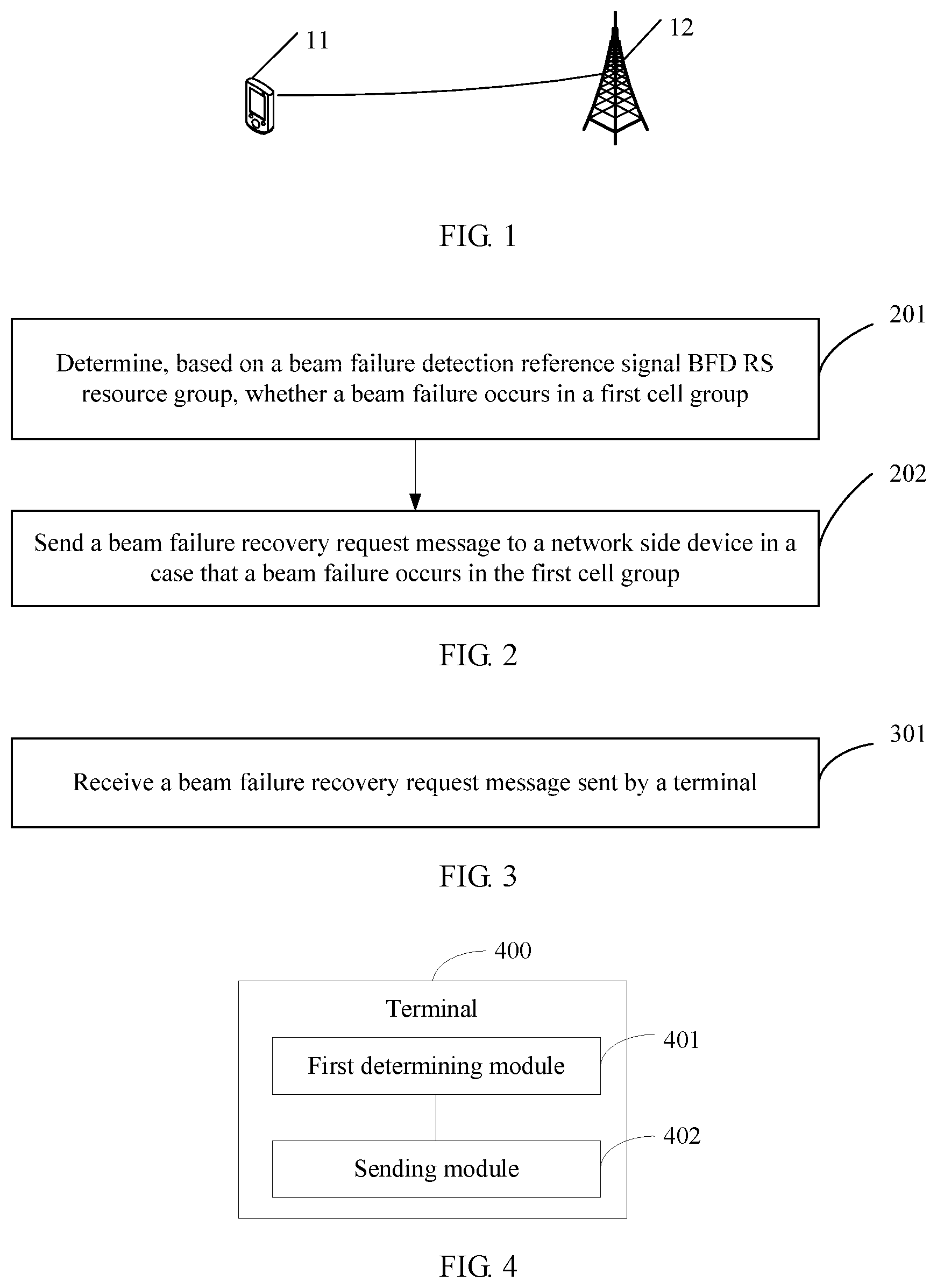 Patent US12316425 Figure 1 – Beam failure processing method and related device