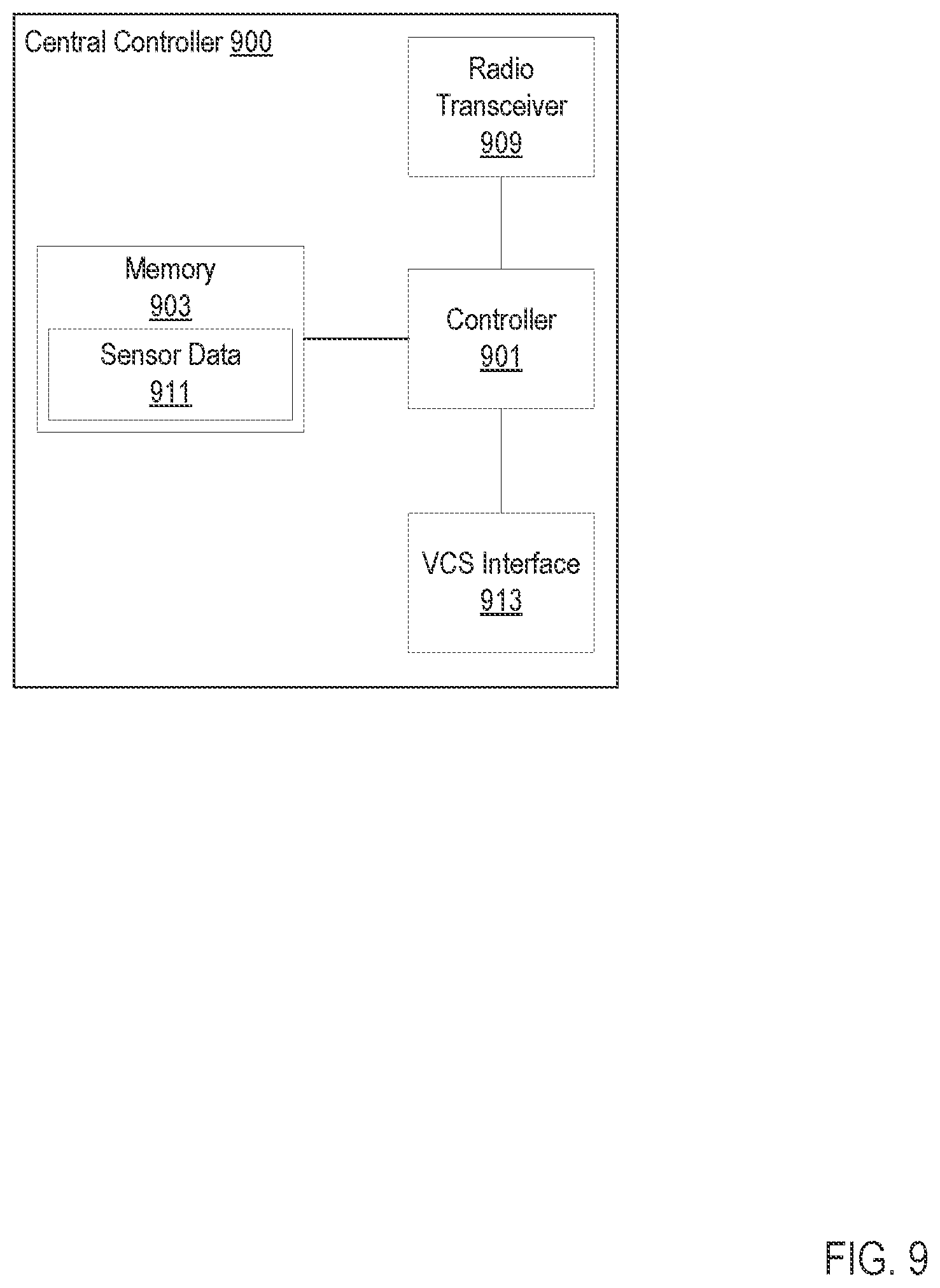 Patent US12316427 Figure 10 – Communication in a wireless battery management system for a battery pack structure