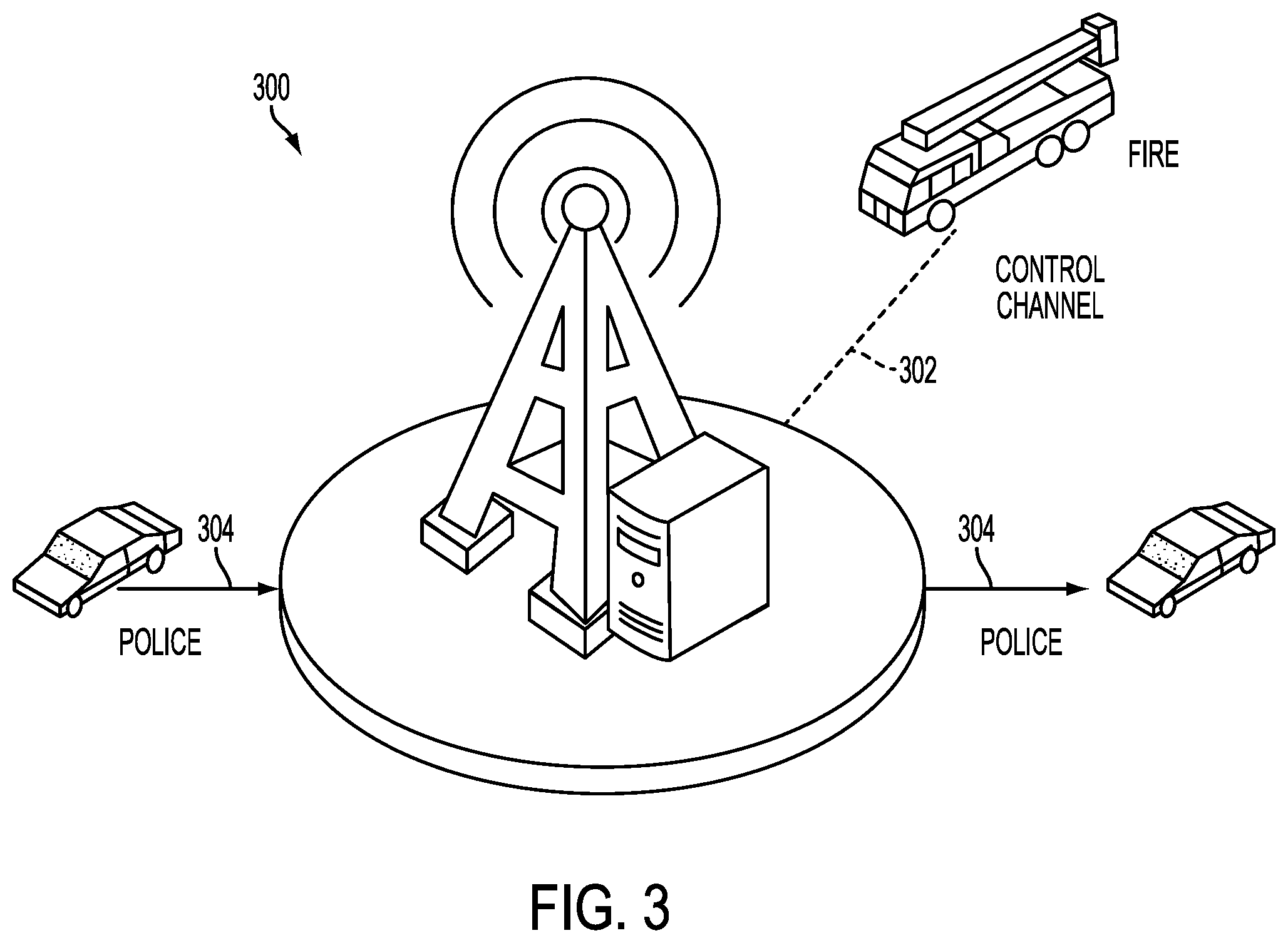Patent US12316437 Figure 3 – Distributed land mobile radio architectures