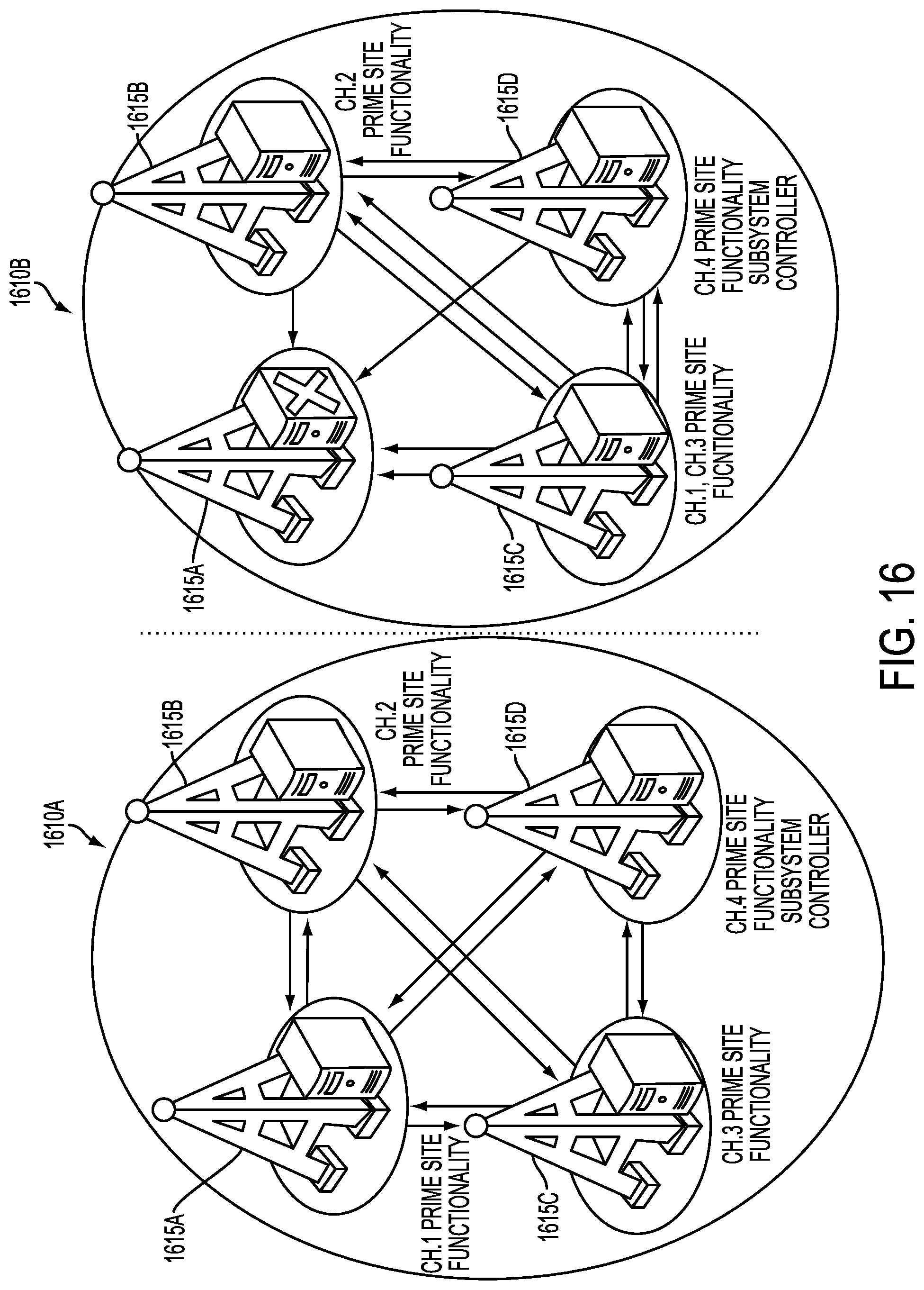 Patent US12316437 Figure 16 – Distributed land mobile radio architectures