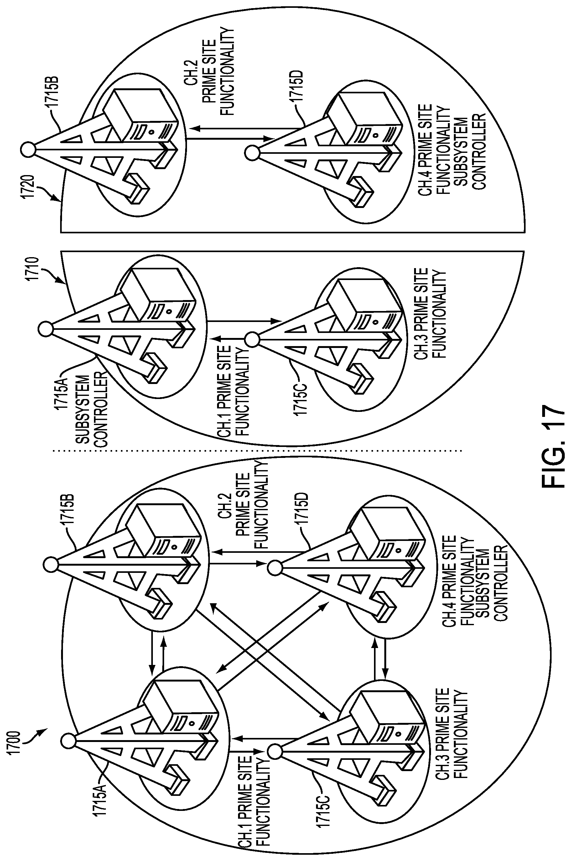 Patent US12316437 Figure 17 – Distributed land mobile radio architectures