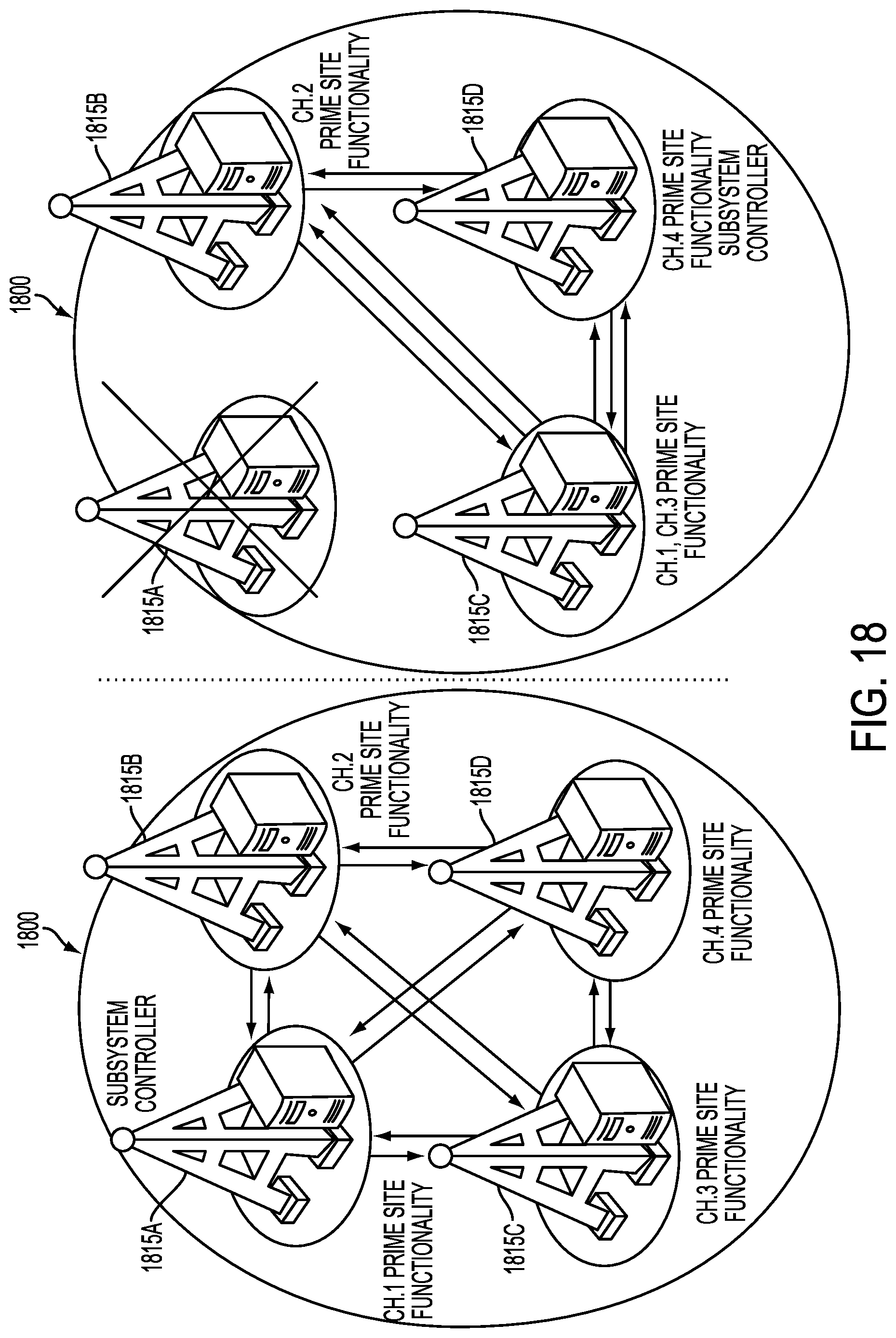 Patent US12316437 Figure 18 – Distributed land mobile radio architectures