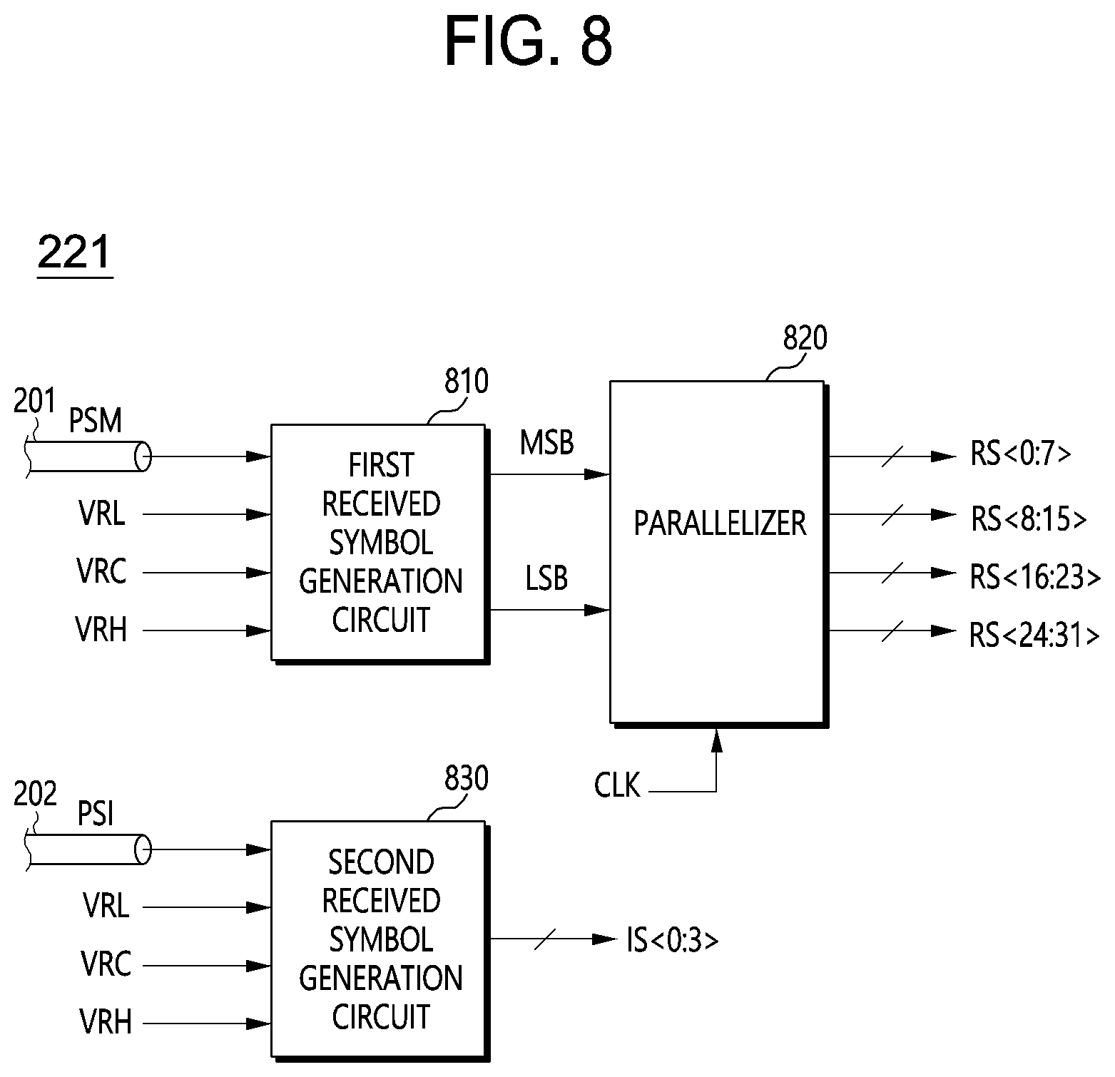 Patent US12316451 Figure 8 – Transmitting device, transmitting and receiving system using the transmitting device, and transmitting and receiving method