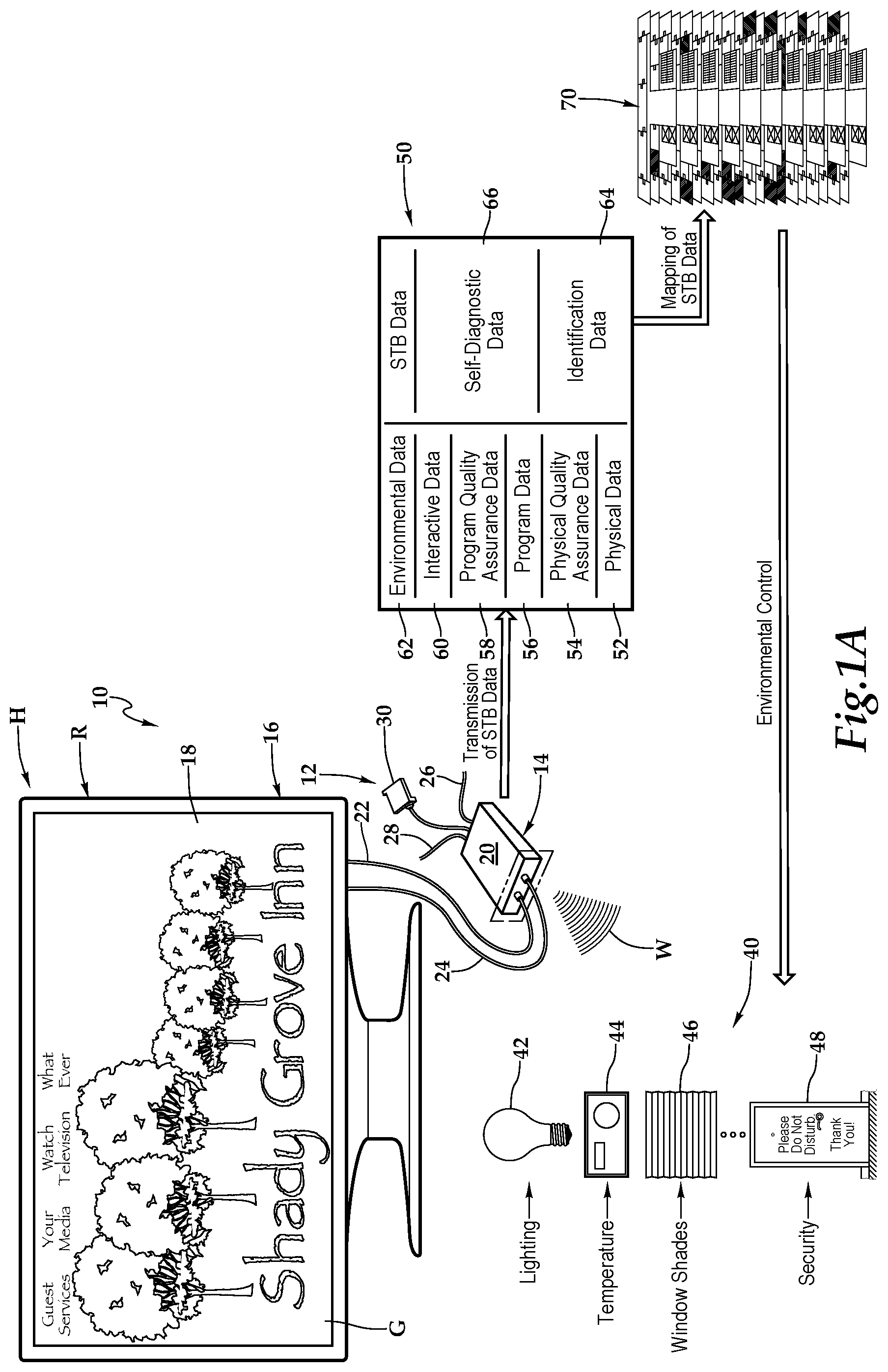 Patent US12316472 Figure 1 – Hospitality property management tool and system and method for use of same