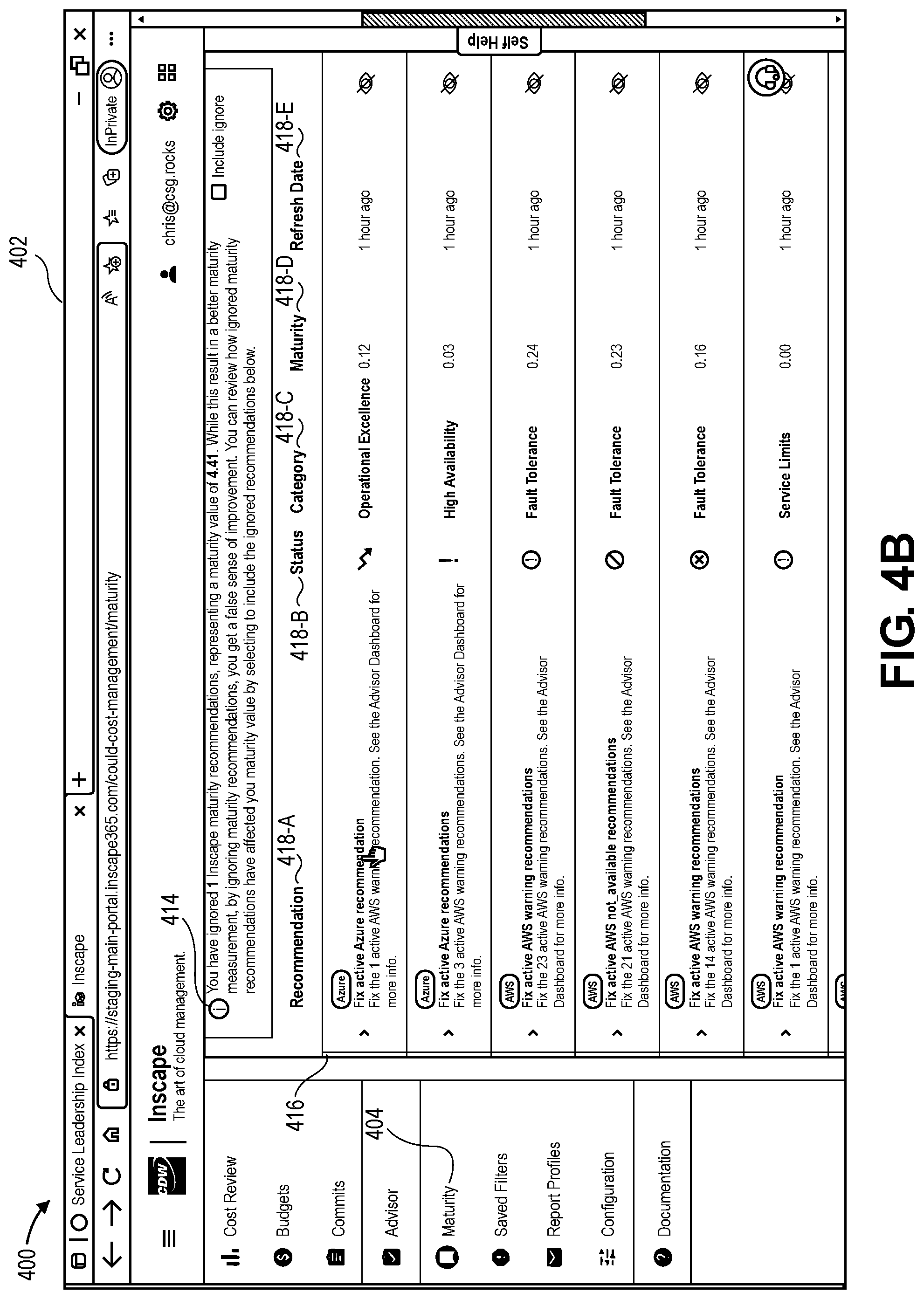Patent US12316510 Figure 6 – Providing cloud maturity scores for improving cloud computing health