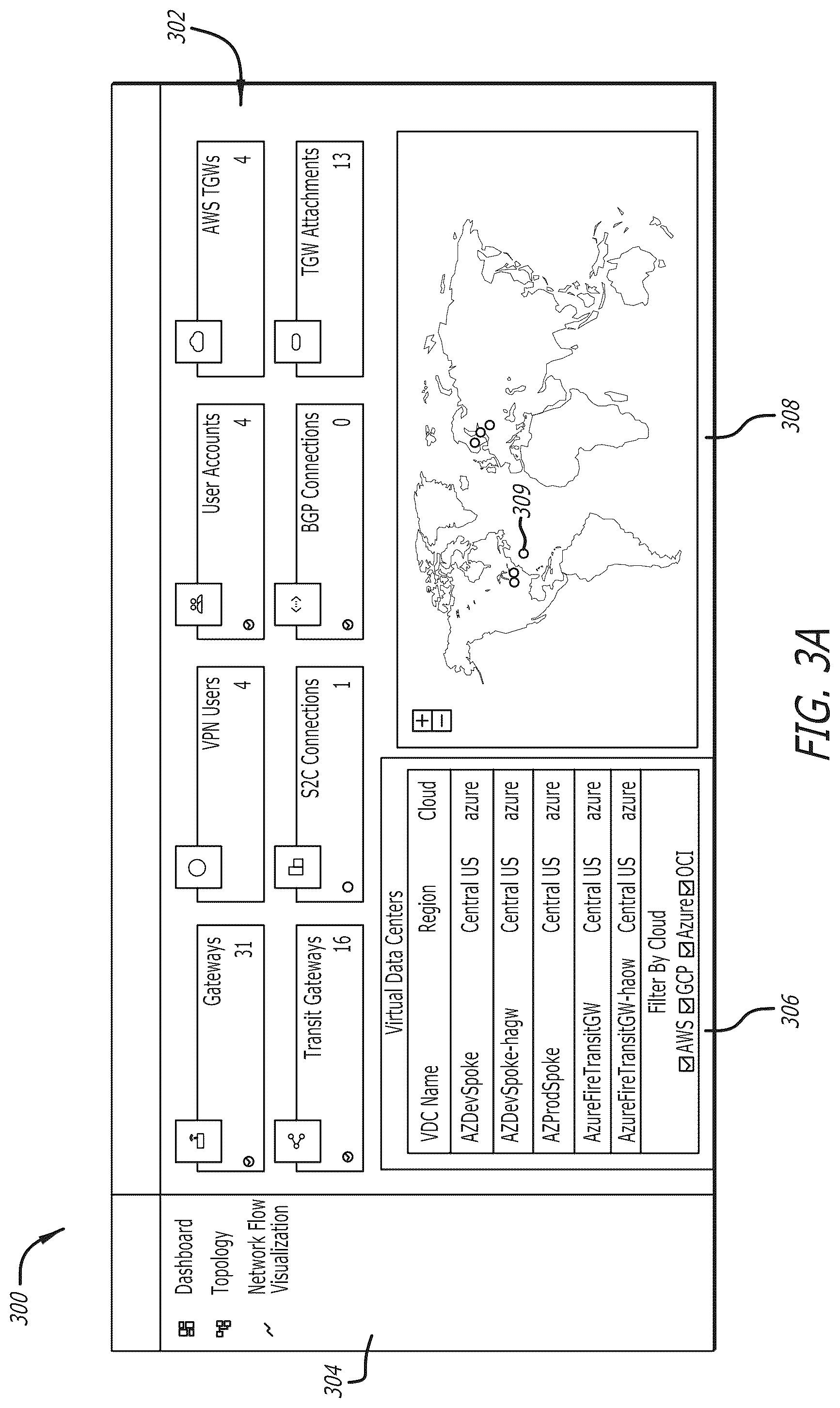 Patent US12316514 Figure 3 – System, method and apparatus for generating and searching a topology of resources among multiple cloud computing environments