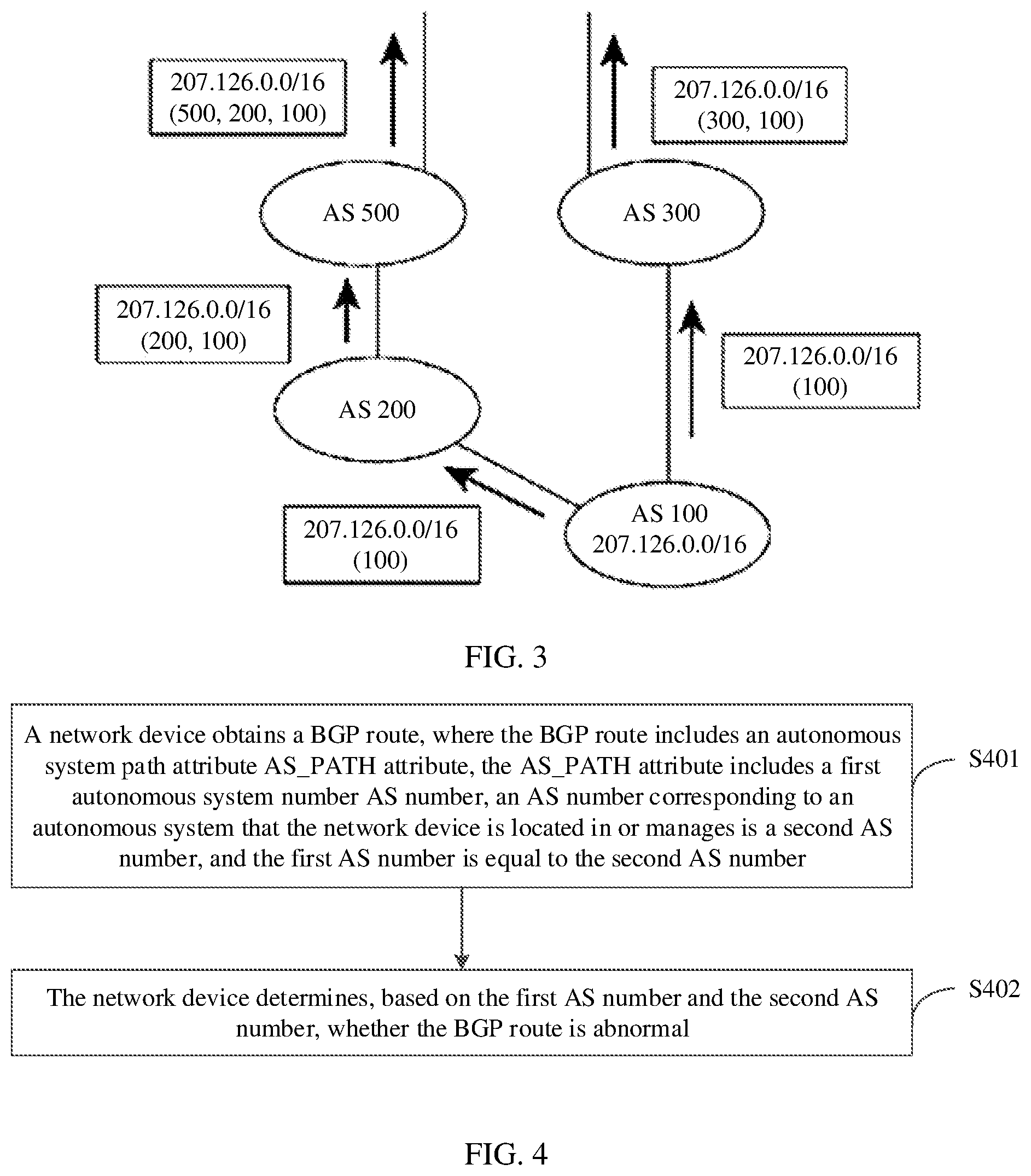 Patent US12316526 Figure 2 – BGP route identification method, apparatus, and device