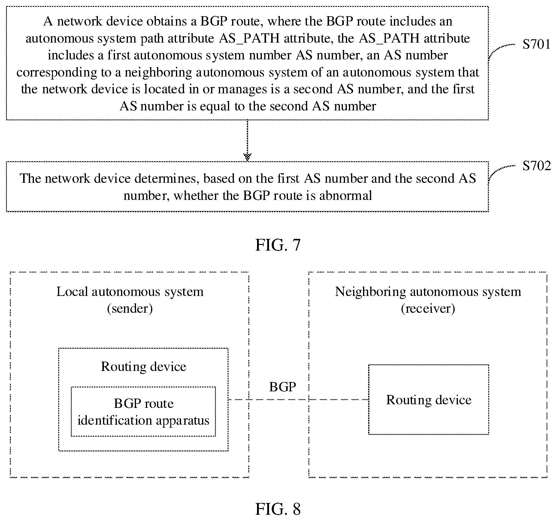 Patent US12316526 Figure 4 – BGP route identification method, apparatus, and device