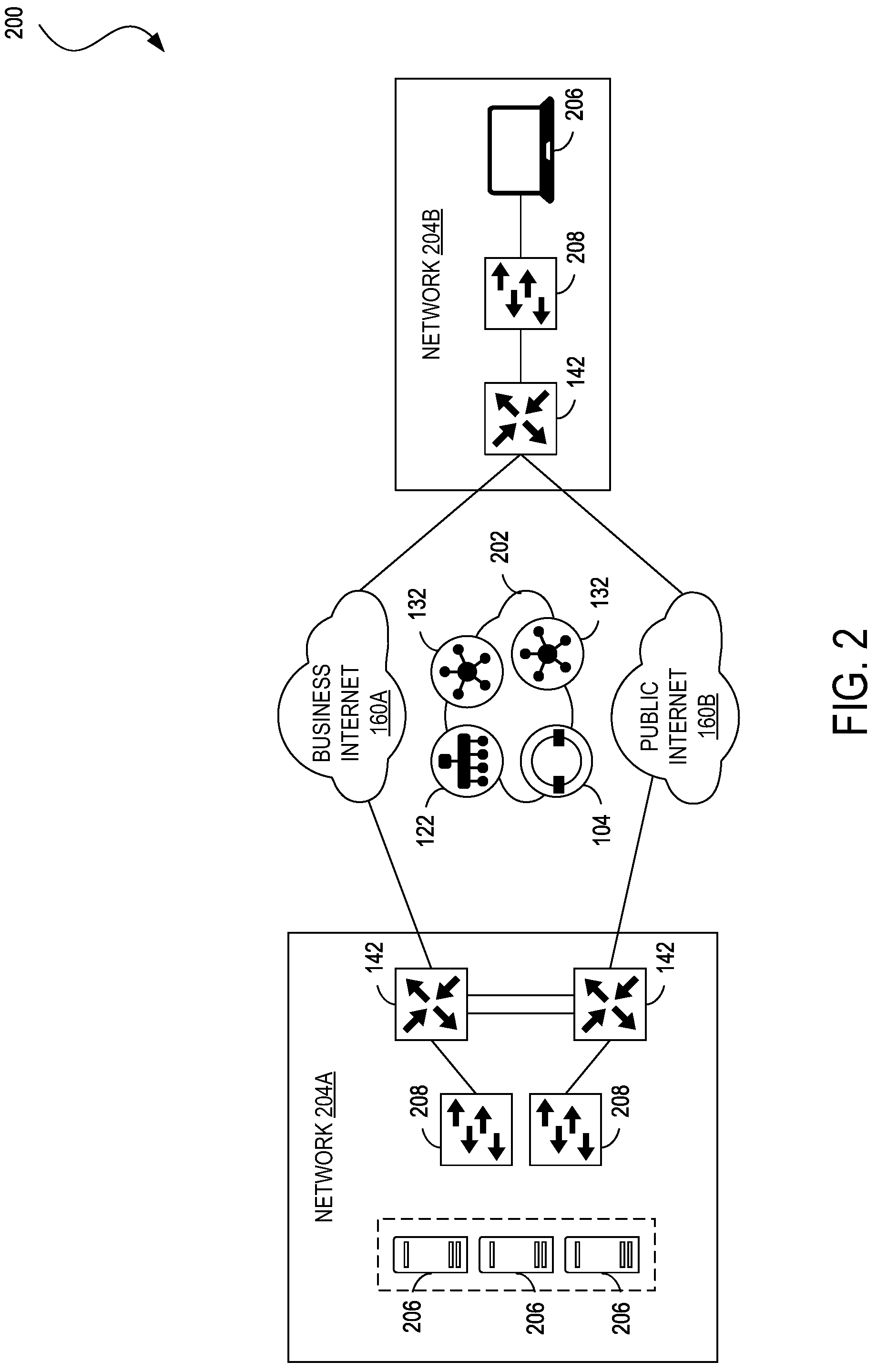 Patent US12316541 Figure 2 – Exit interface selection based on intermediate paths