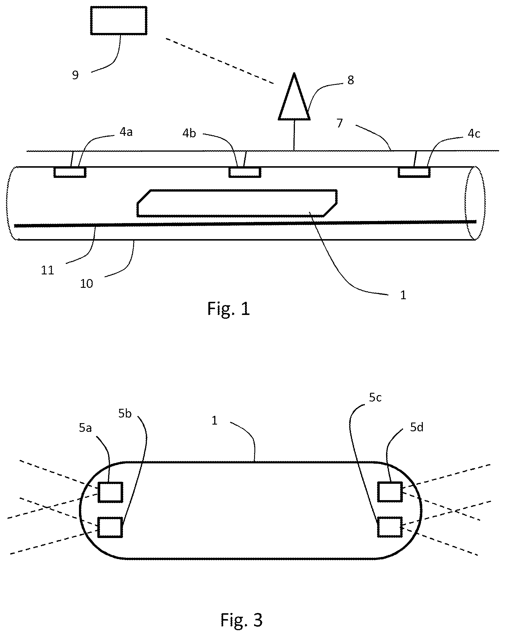 Patent US12316574 Figure 1 – Wireless communication system for an evacuated tube transportation system