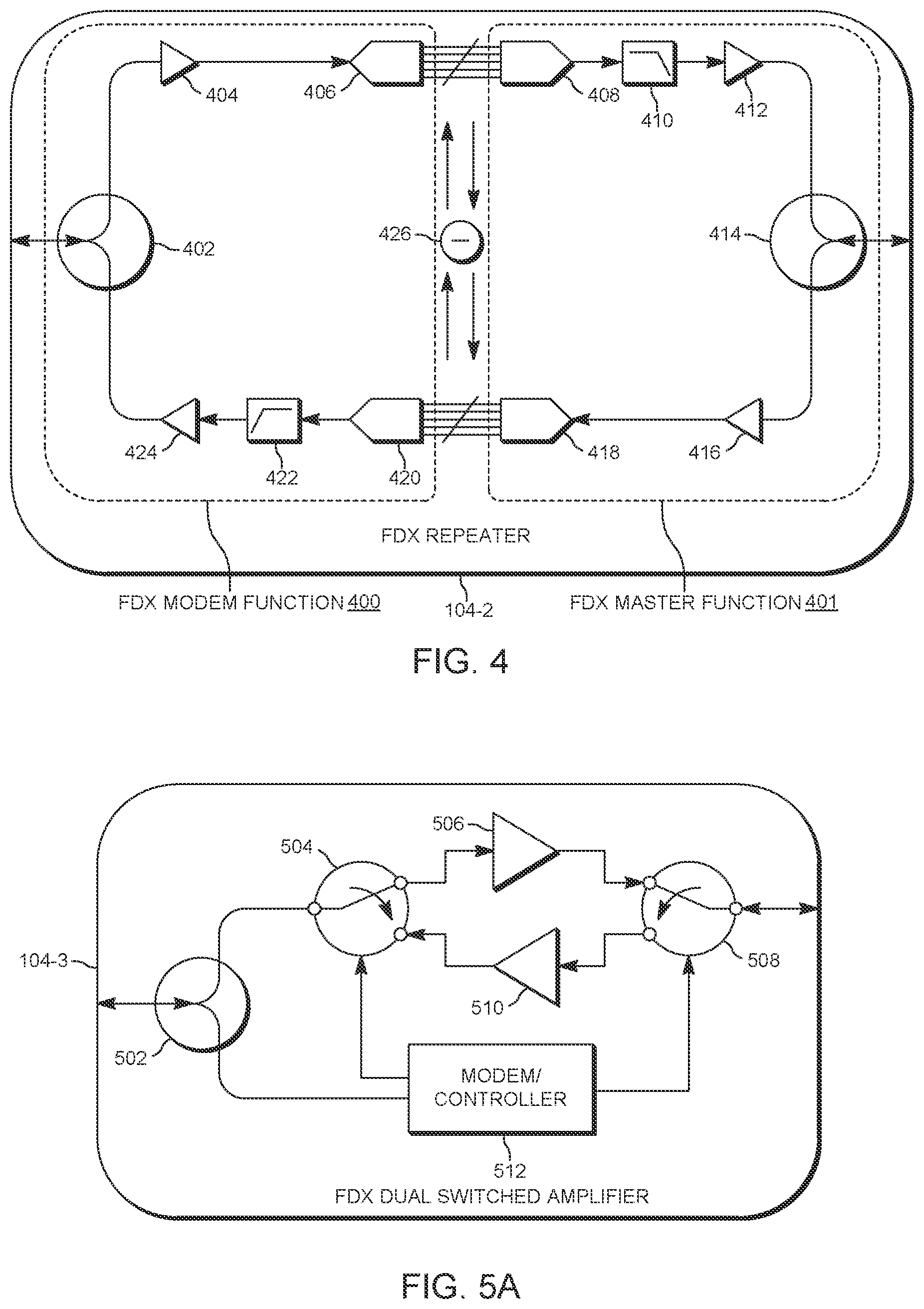 Patent US12316581 Figure 4 – Full duplex expander in a full duplex network