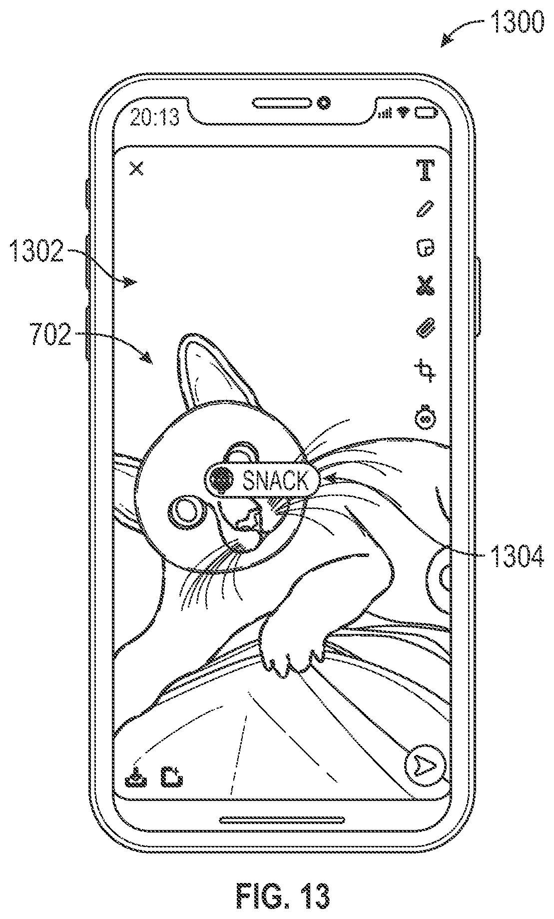 Patent US12316587 Figure 13 – Invitation media overlays for private collections of media content items