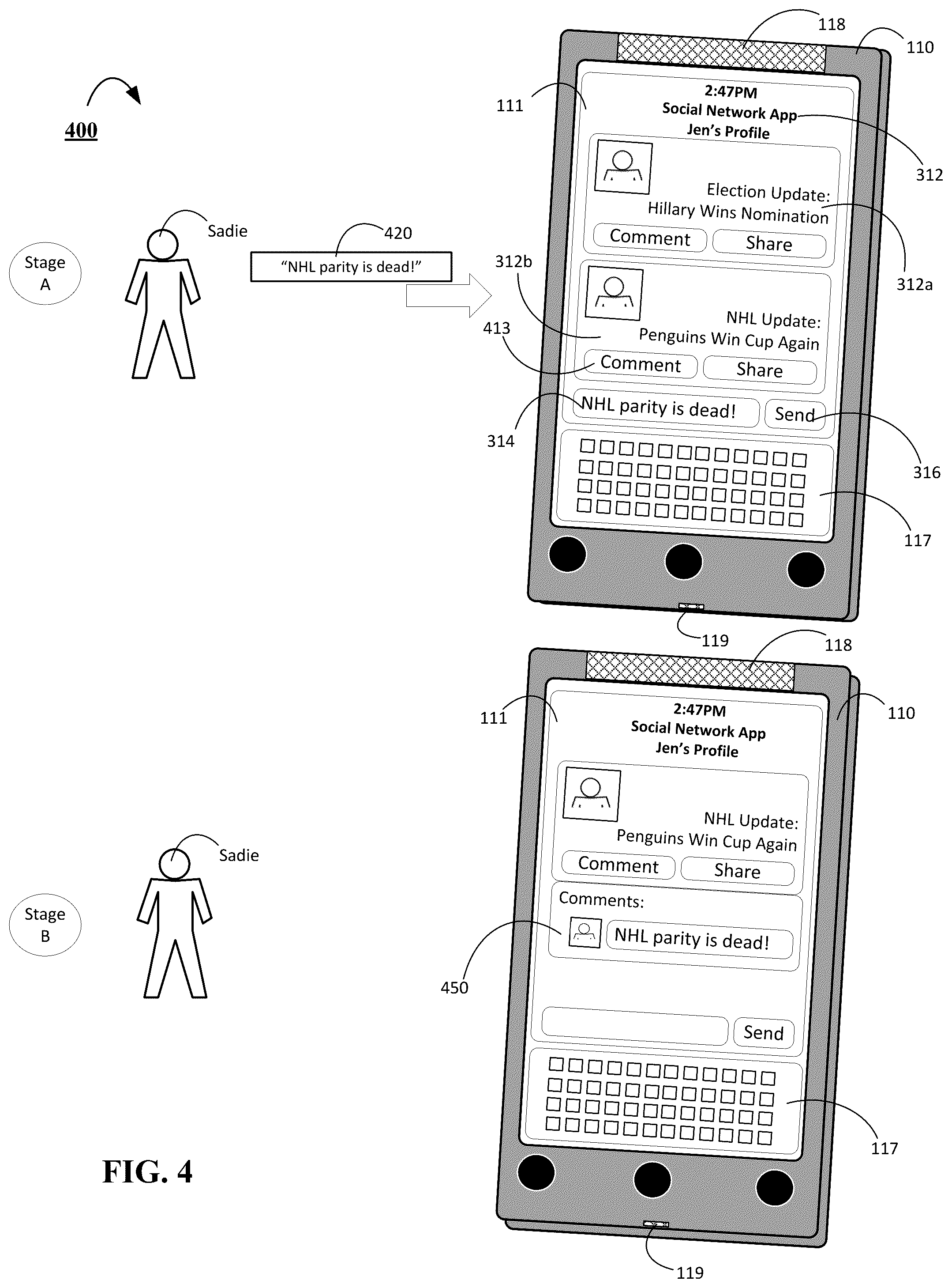 Patent US12316592 Figure 4 – System and methods for annotating offensive content