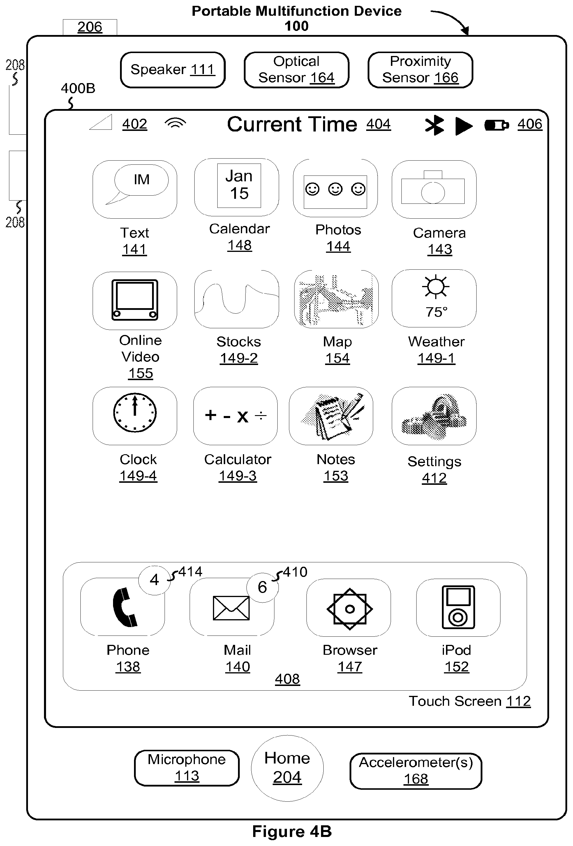 Patent US12316596 Figure 6 – Portable multifunction device, method, and graphical user interface for an email client