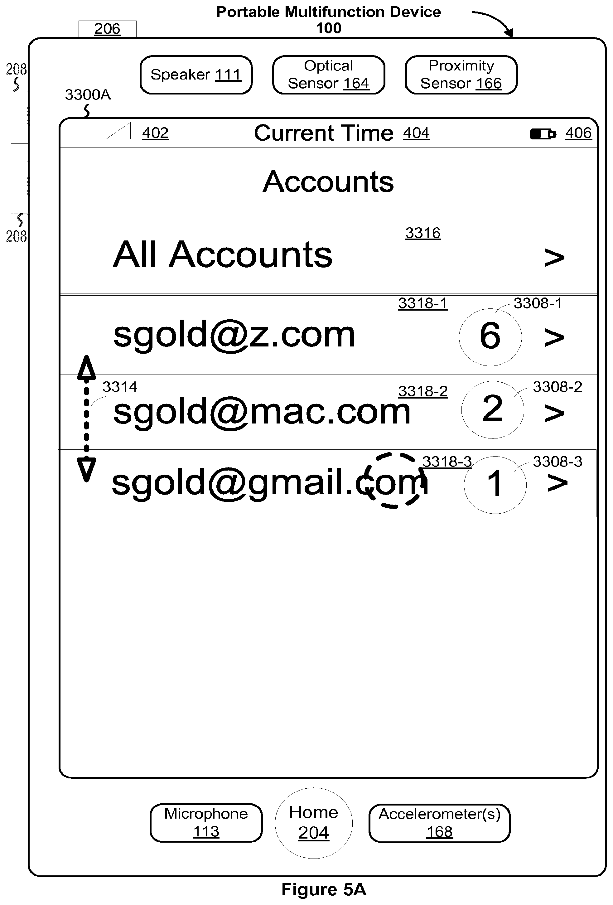 Patent US12316596 Figure 7 – Portable multifunction device, method, and graphical user interface for an email client