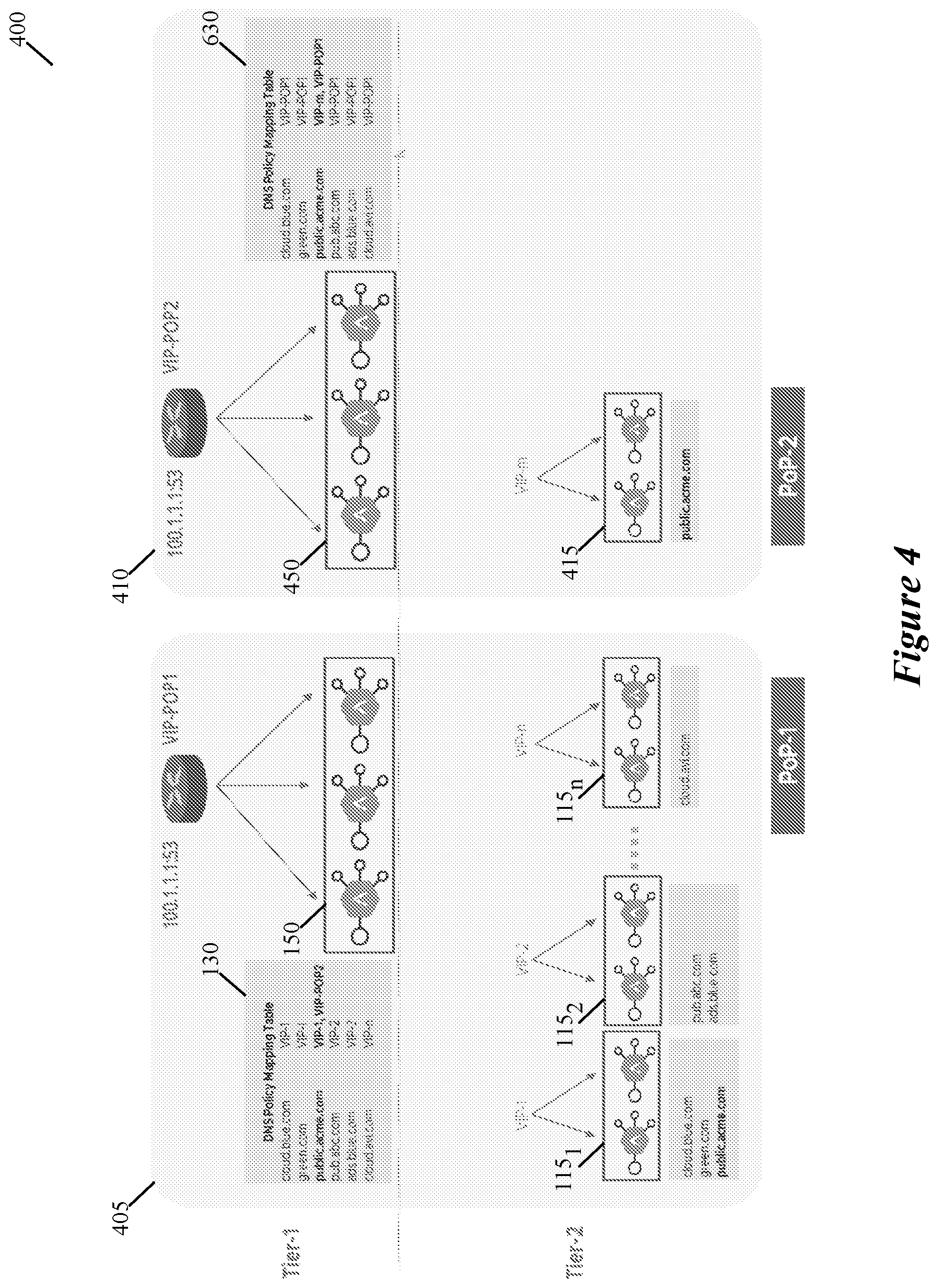 Patent US12316601 Figure 4 – Two tier DNS