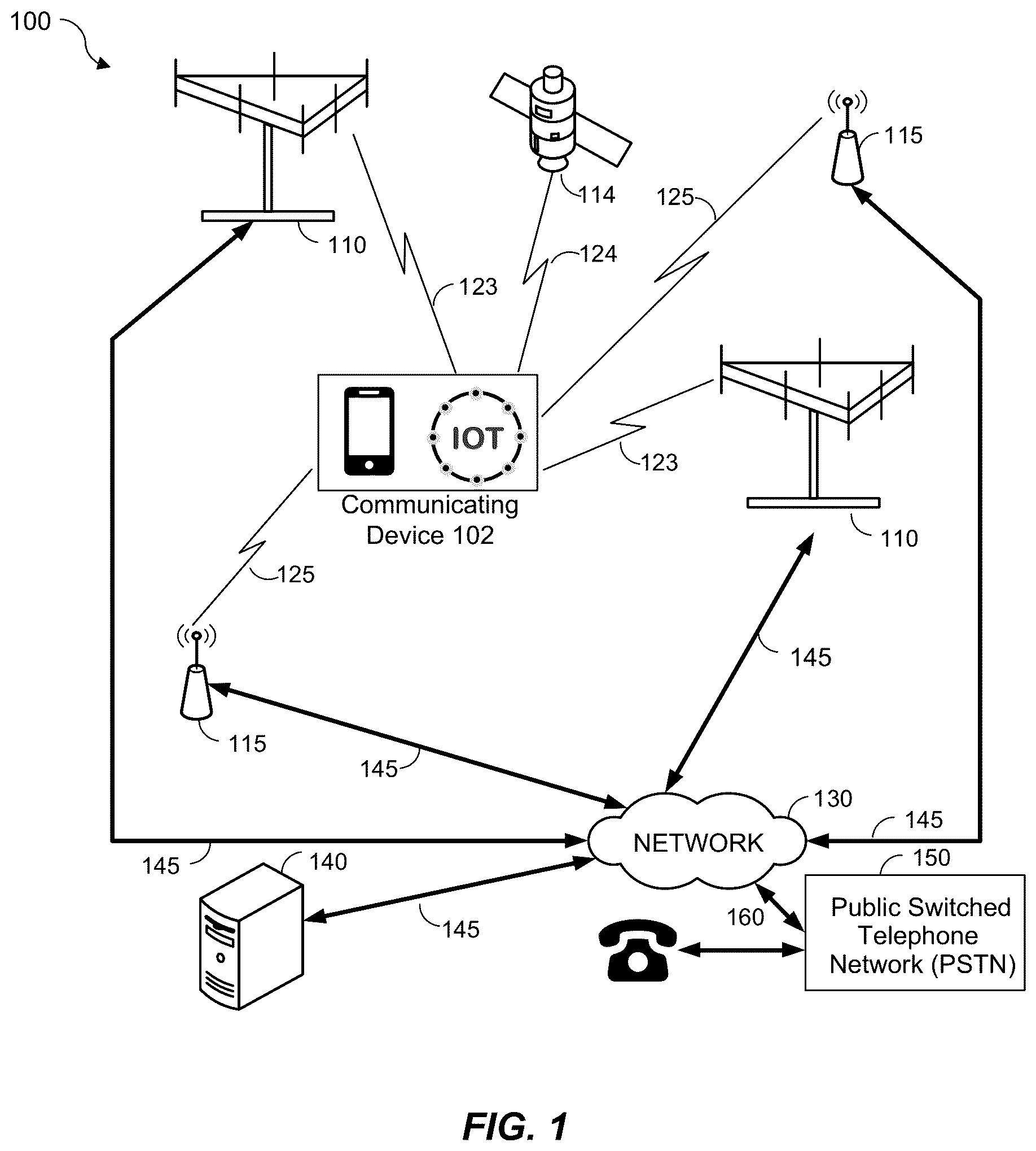 Patent US12316626 — Device authentication via high-entropy token — Figure 1