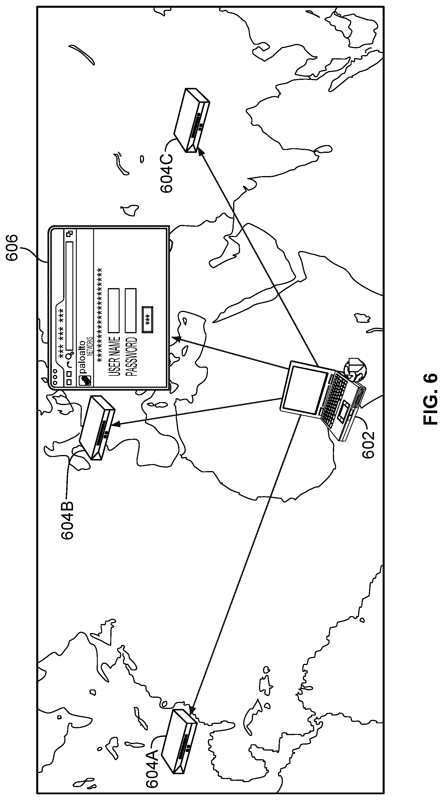Patent US12316679 Figure 6 – Policy enforcement using host profile